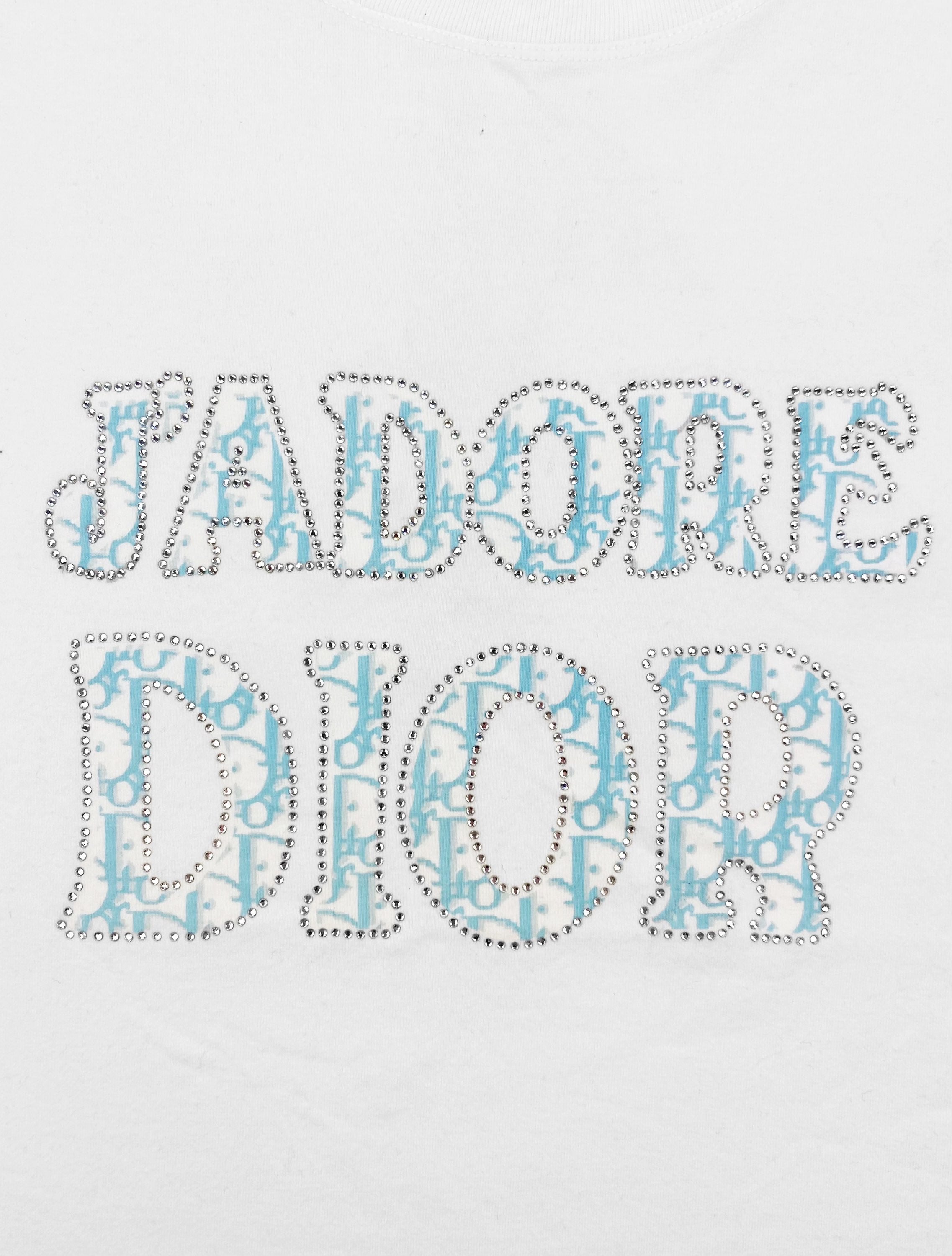 Dior “J’adore Dior” Bejeweled Trotter Monogram Tank-top