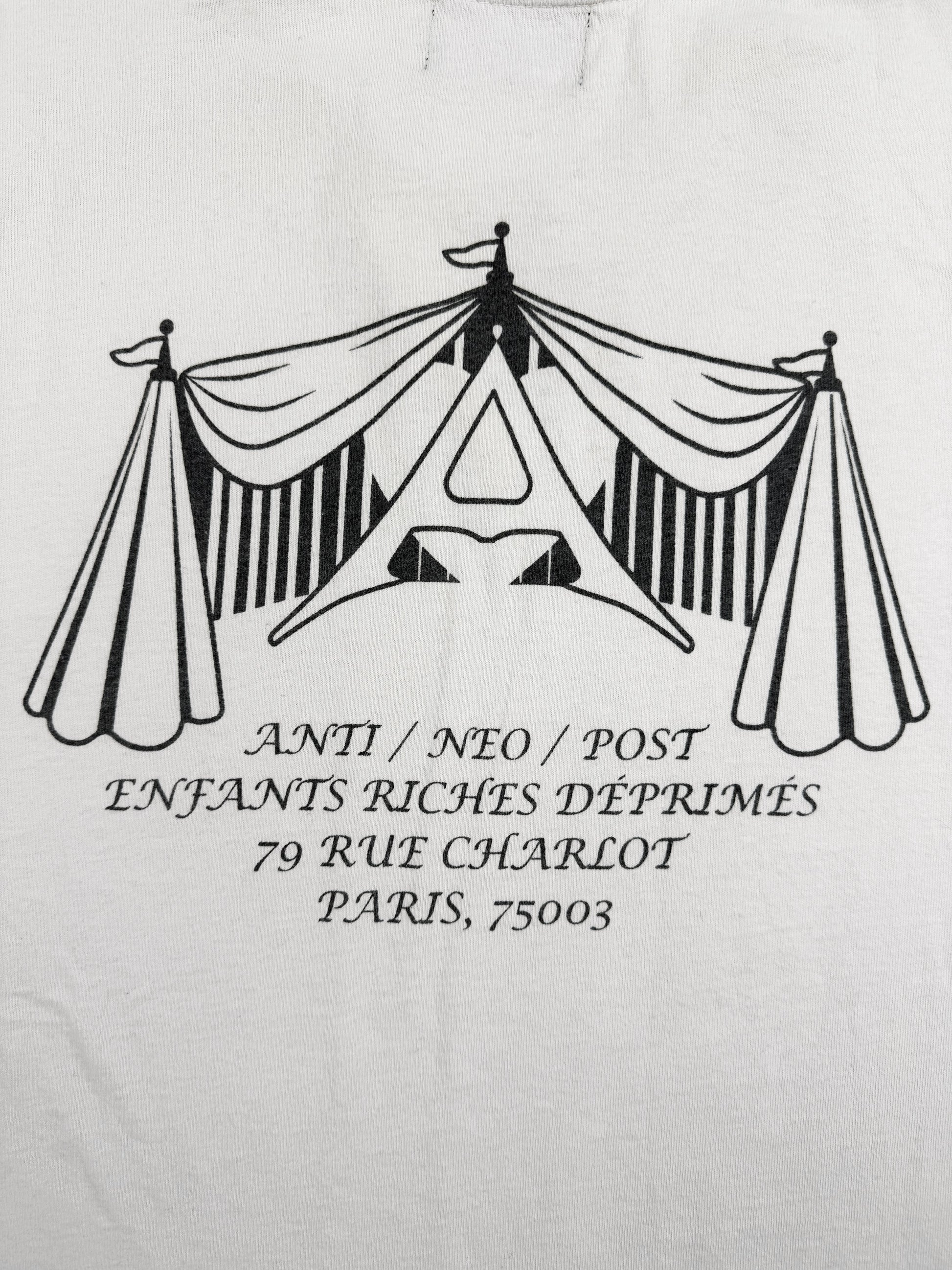 Enfants Riches Deprimes ‘Circus’ Neo Anti Post White Graphic T-Shirt