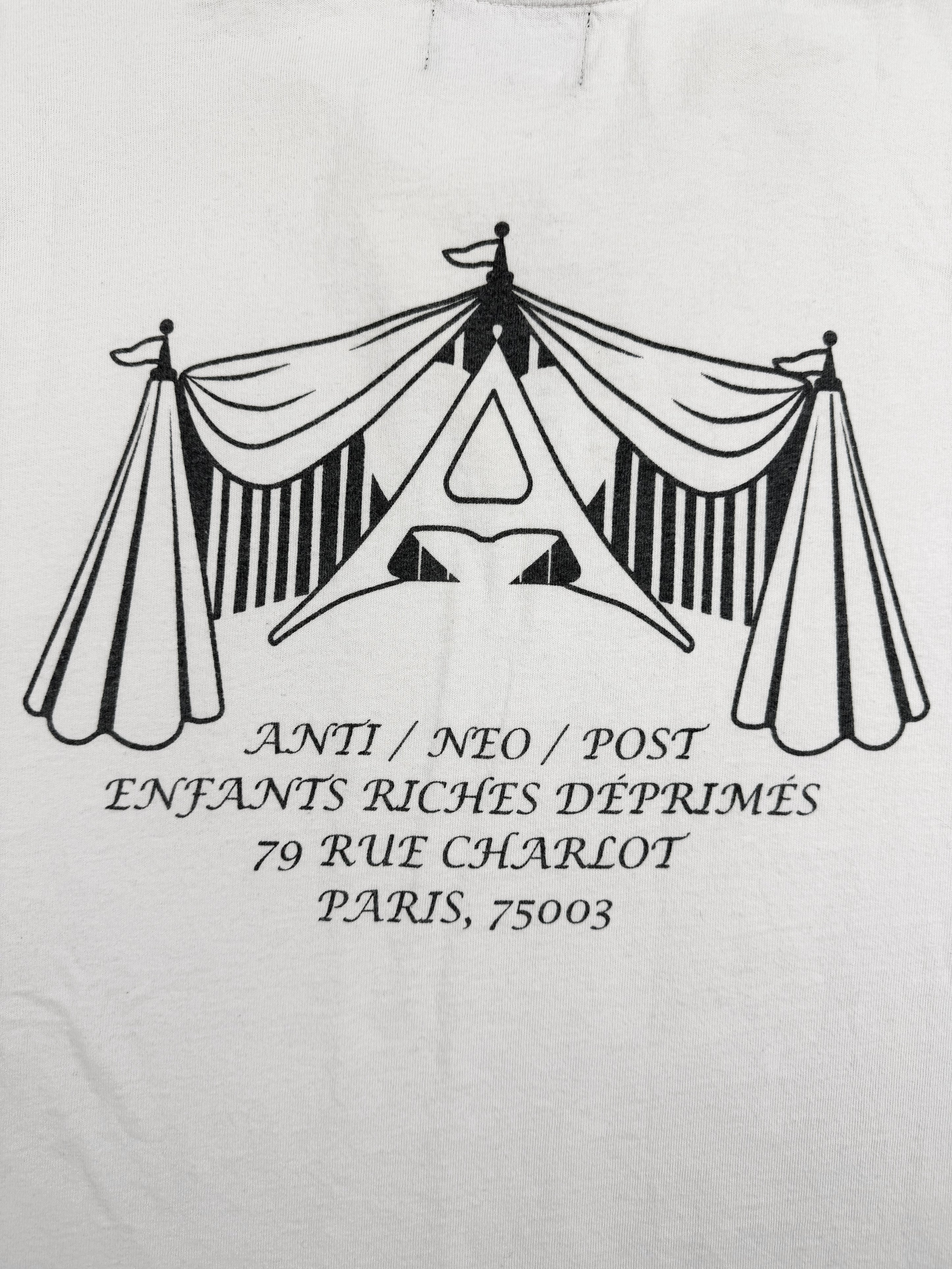 Enfants Riches Deprimes ‘Circus’ Neo Anti Post White Graphic T-Shirt