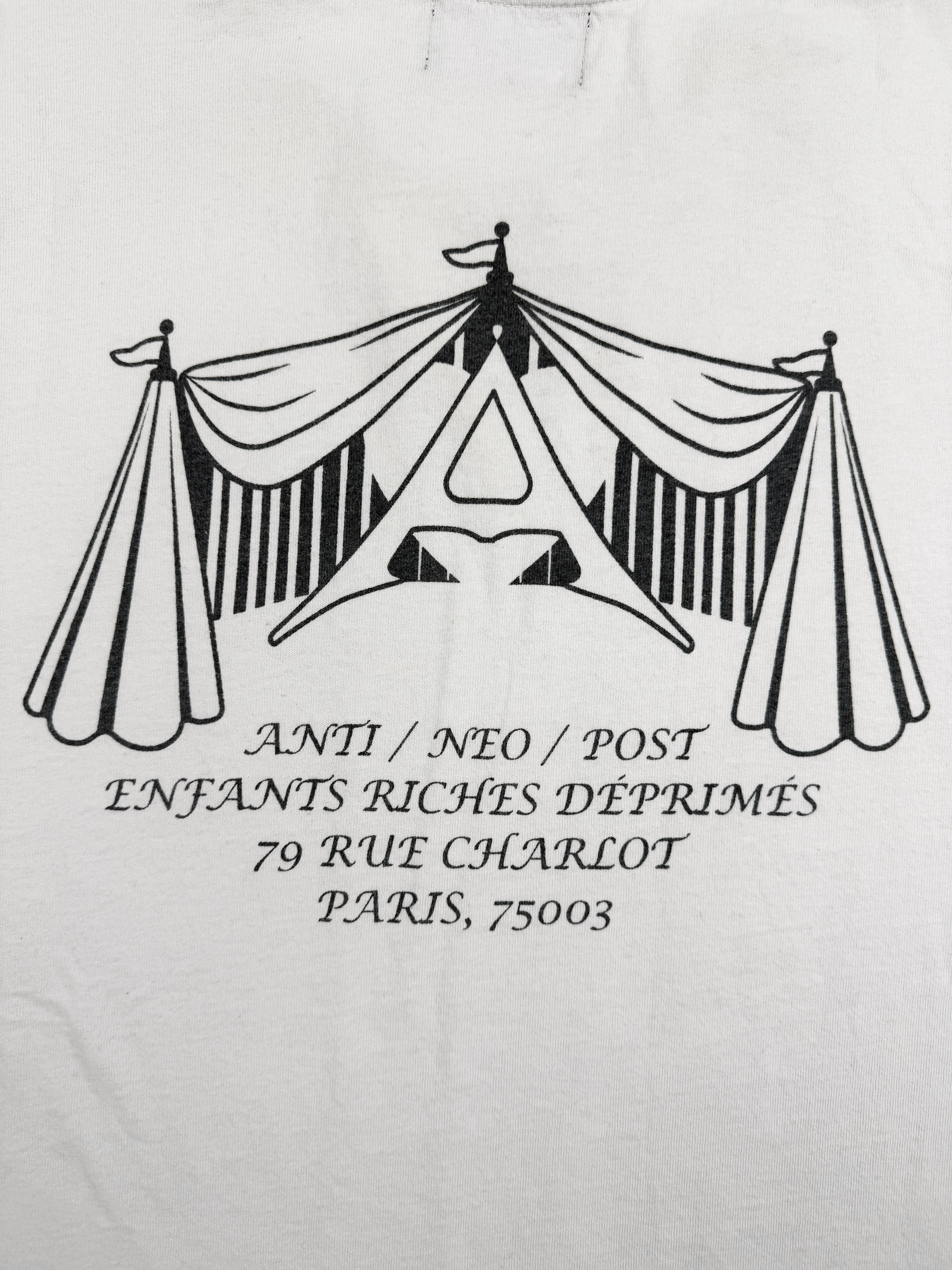 Enfants Riches Deprimes ‘Circus’ Neo Anti Post White Graphic T-Shirt