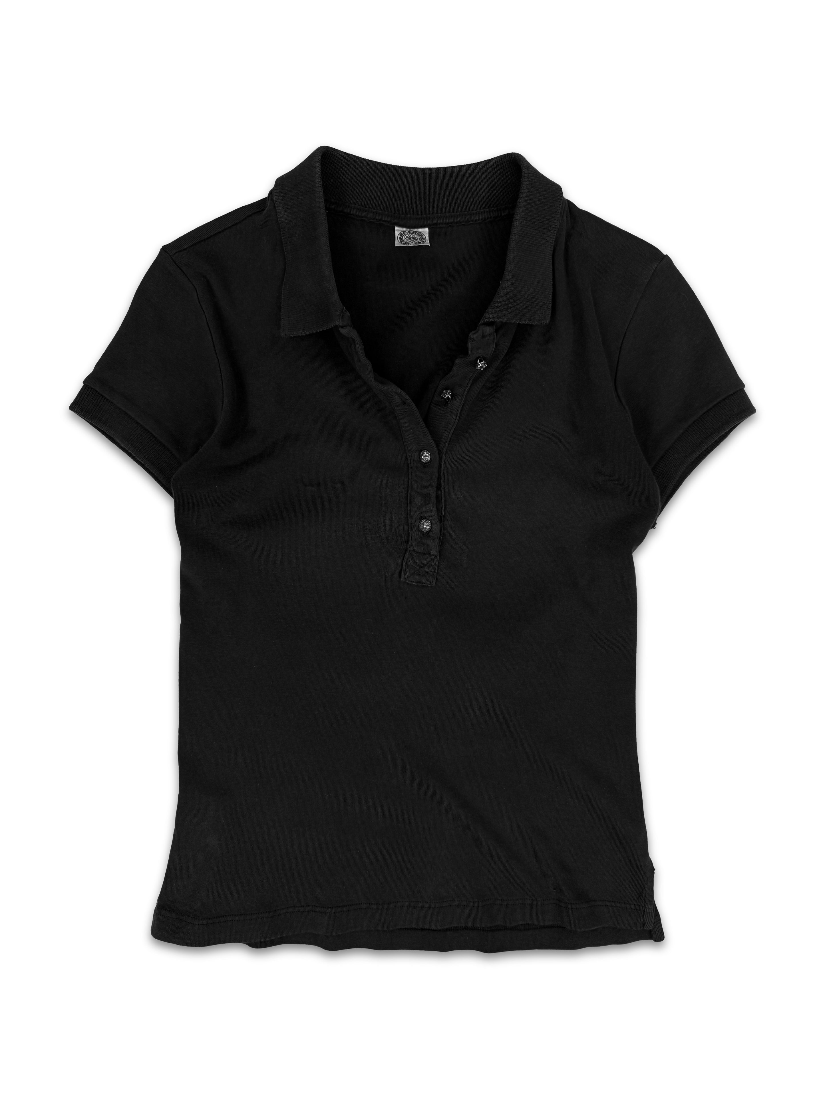 90s Chrome Hearts ‘Ball Cross’ Button Short Sleeve Collared Shirt