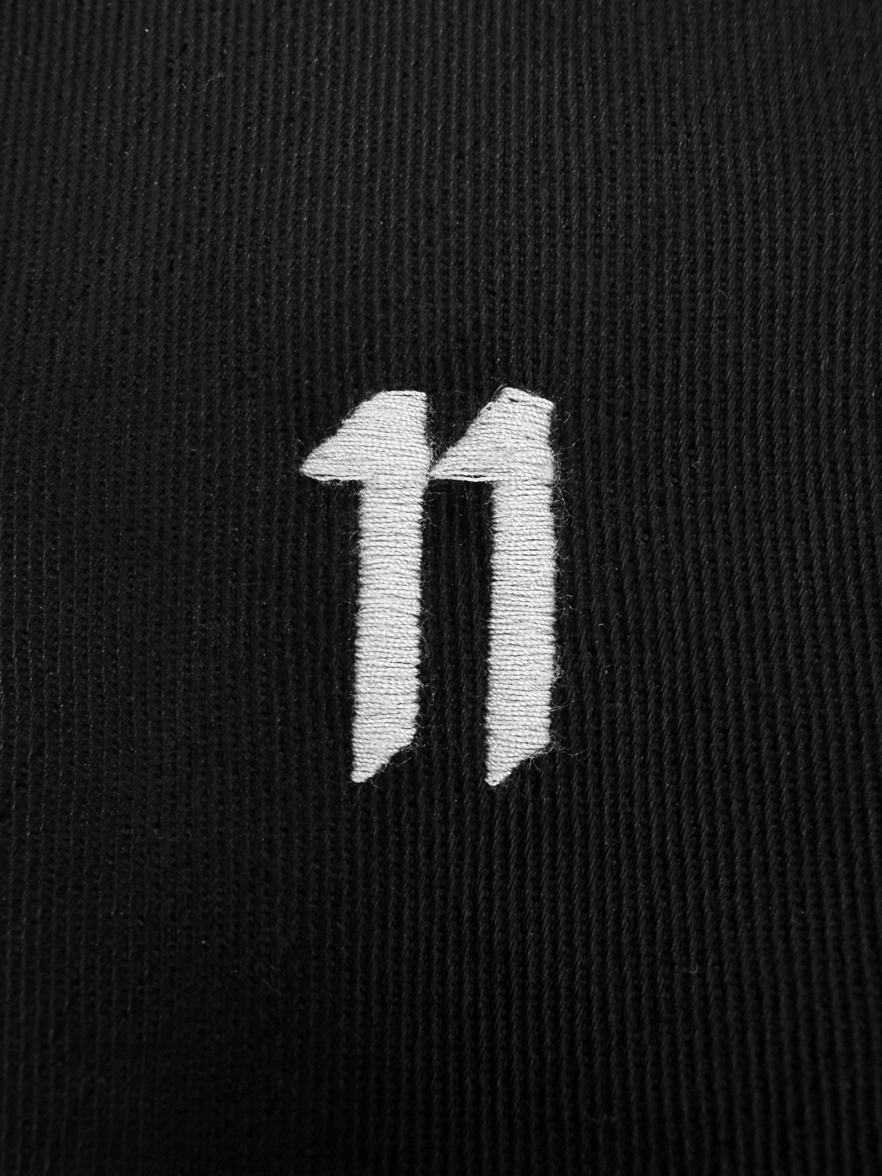 11 by Boris Bidjan Saberi Black ‘J-Cut’ Embroidered Denim