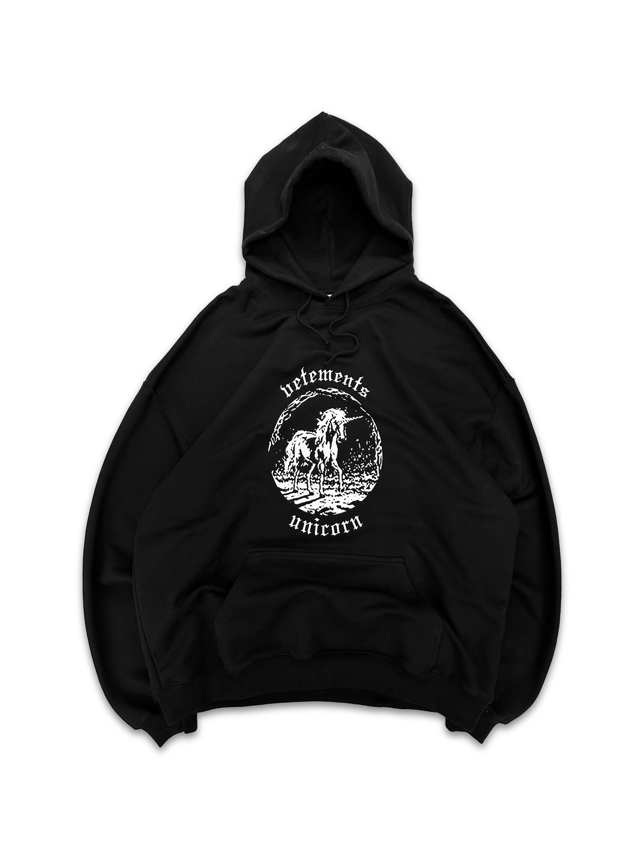 SS22 Vêtements ‘Unicorn’ Antwerp Black Negative Motif Hoodie