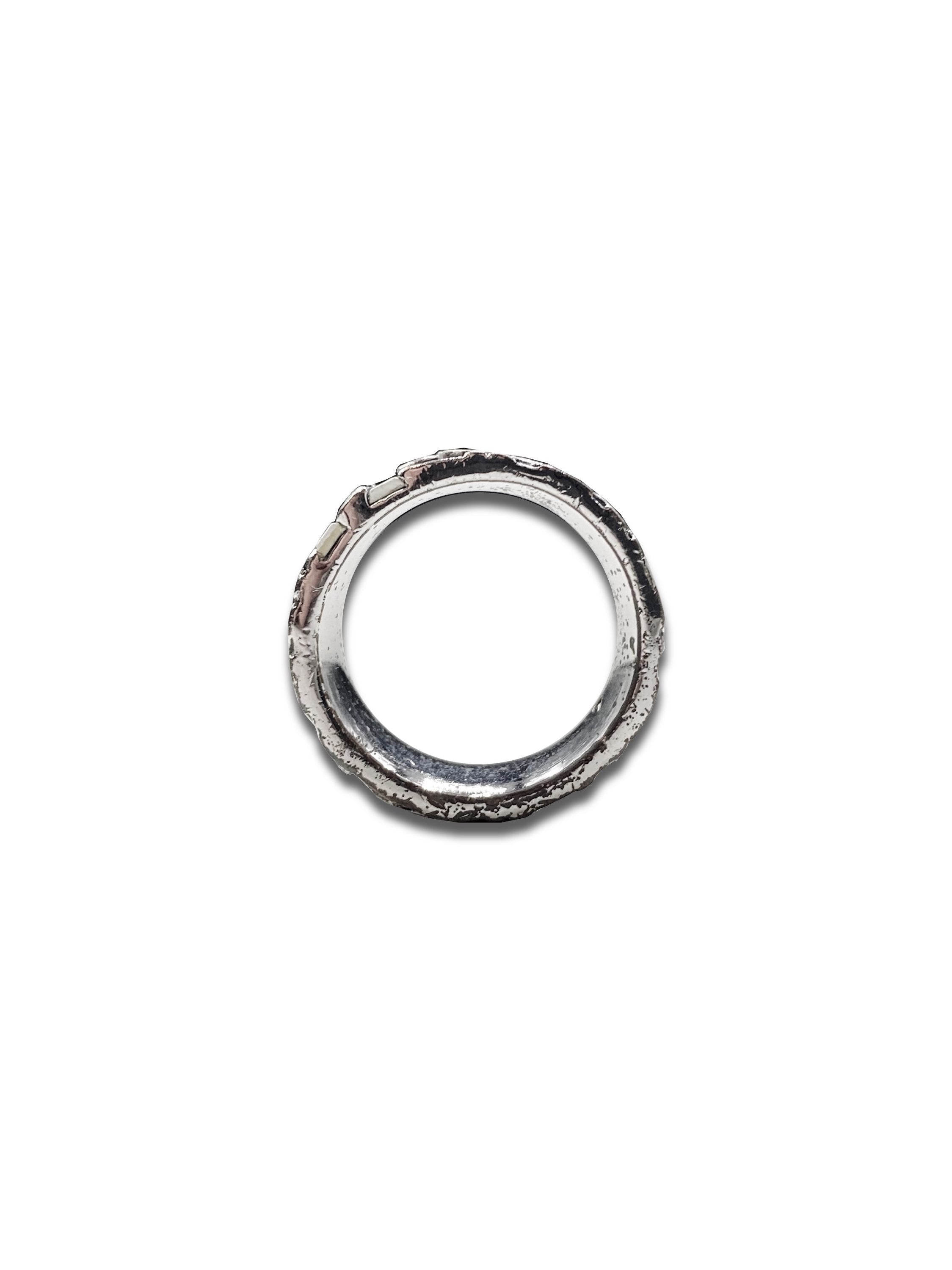 Dior Trotter Monogram ‘2’ Metallic Navy Blue Ring