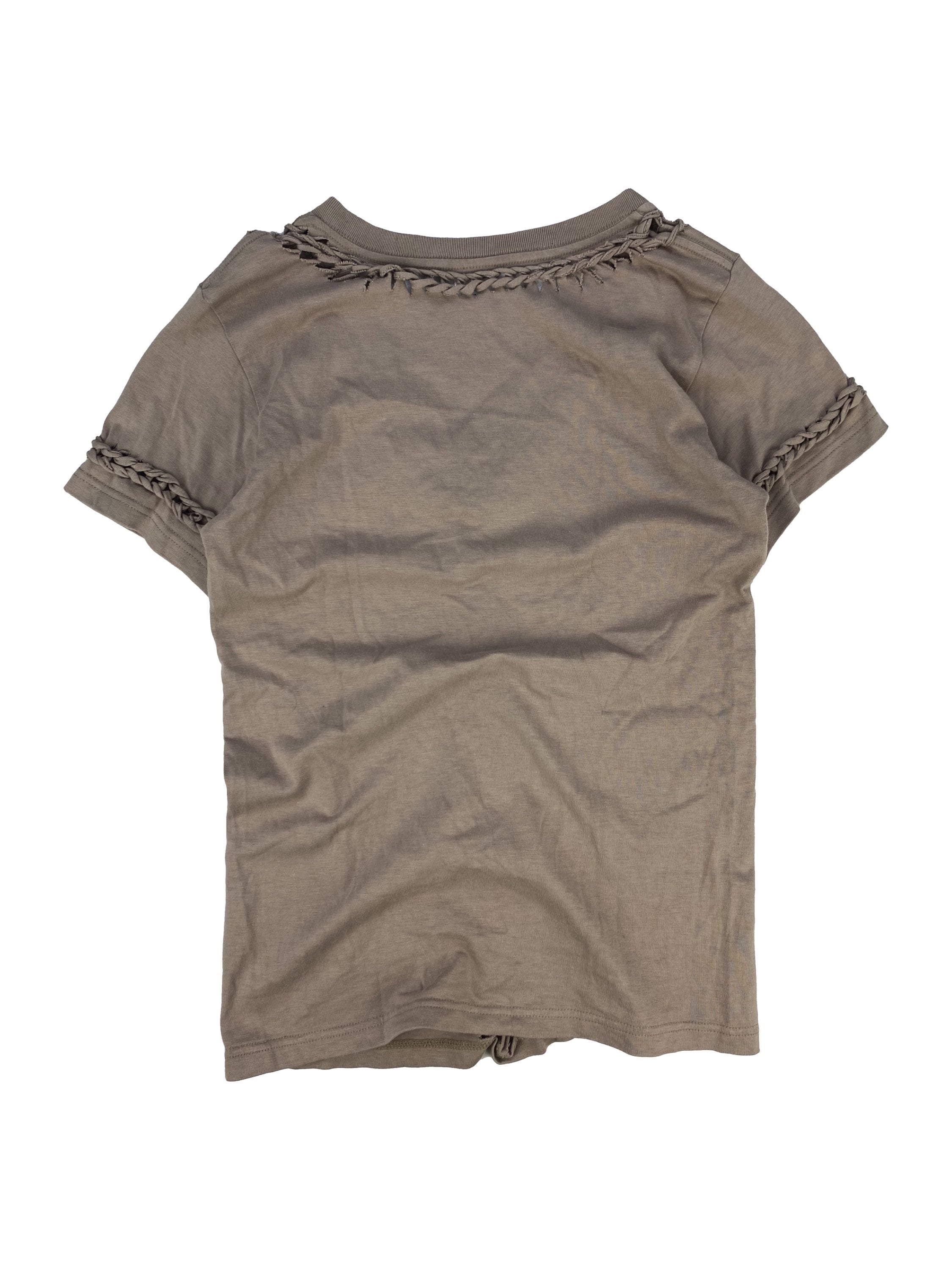 00s Number (N)ine Woven Braided Rustic T-Shirt