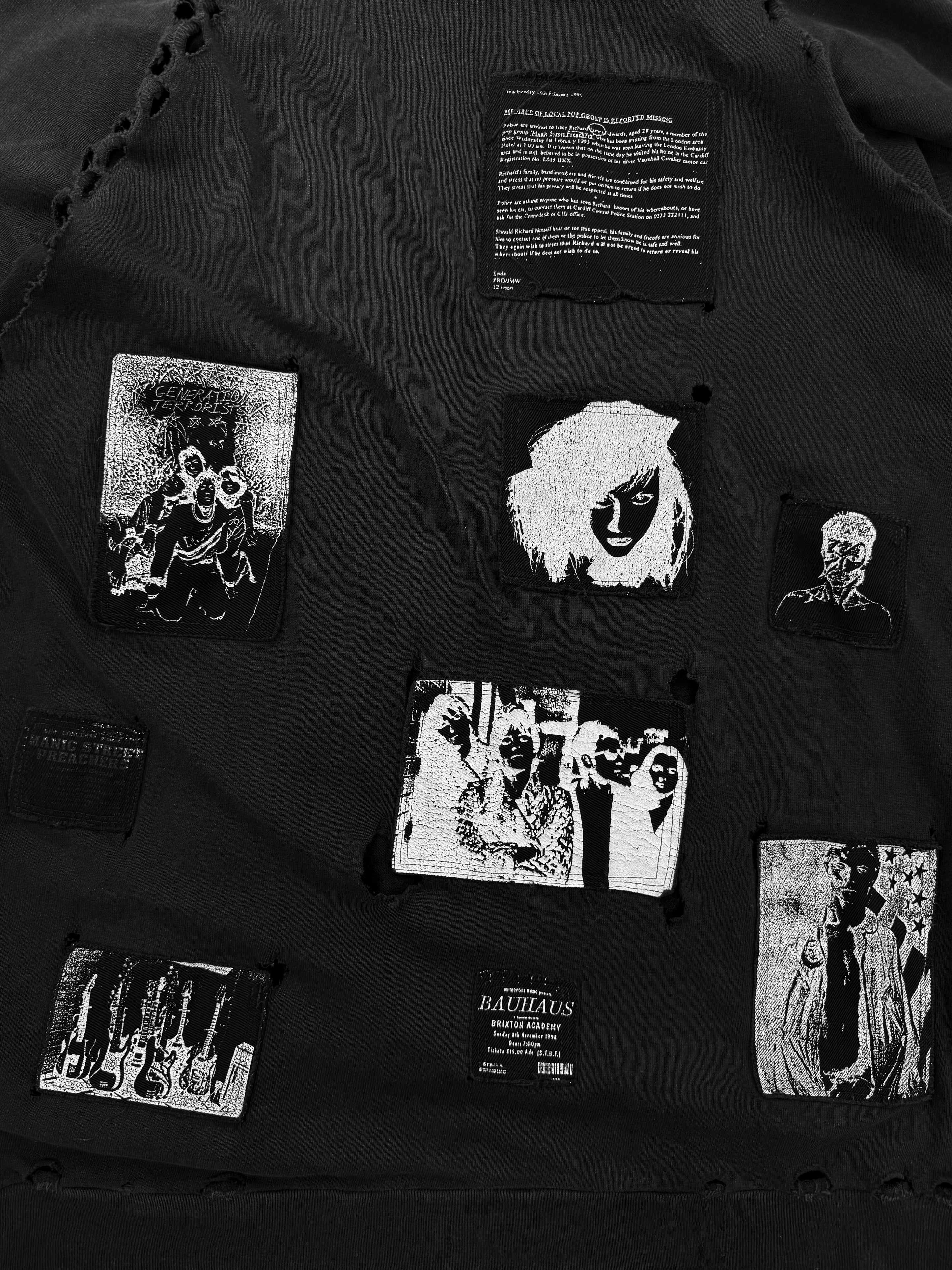 AW01 Raf Simons ‘Riot Riot Riot’ Reverse Patch SAMPLE Crewneck