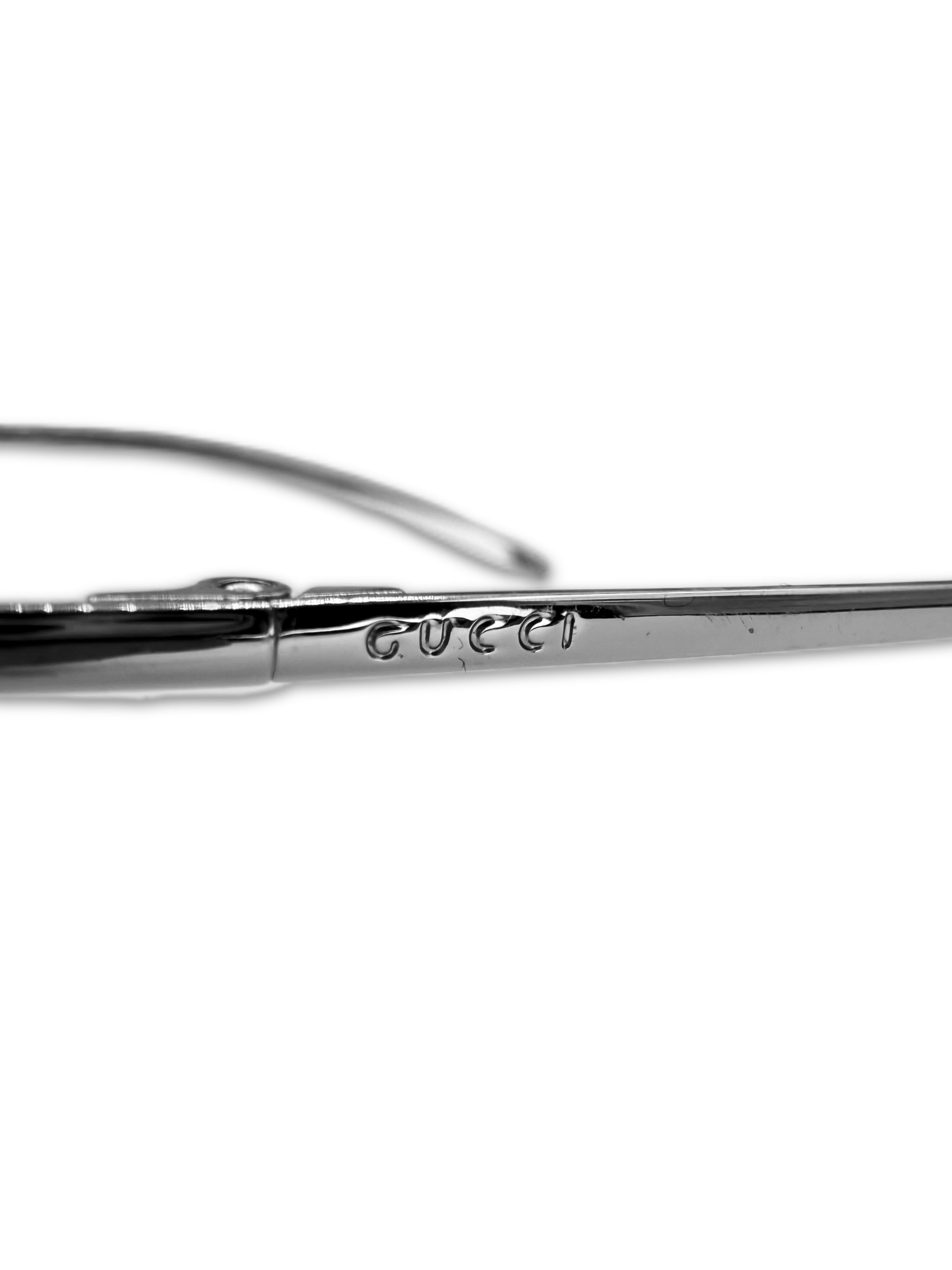 00s Gucci by Tom Ford Clear Tint ‘G’ Logo Rimless Sunglasses