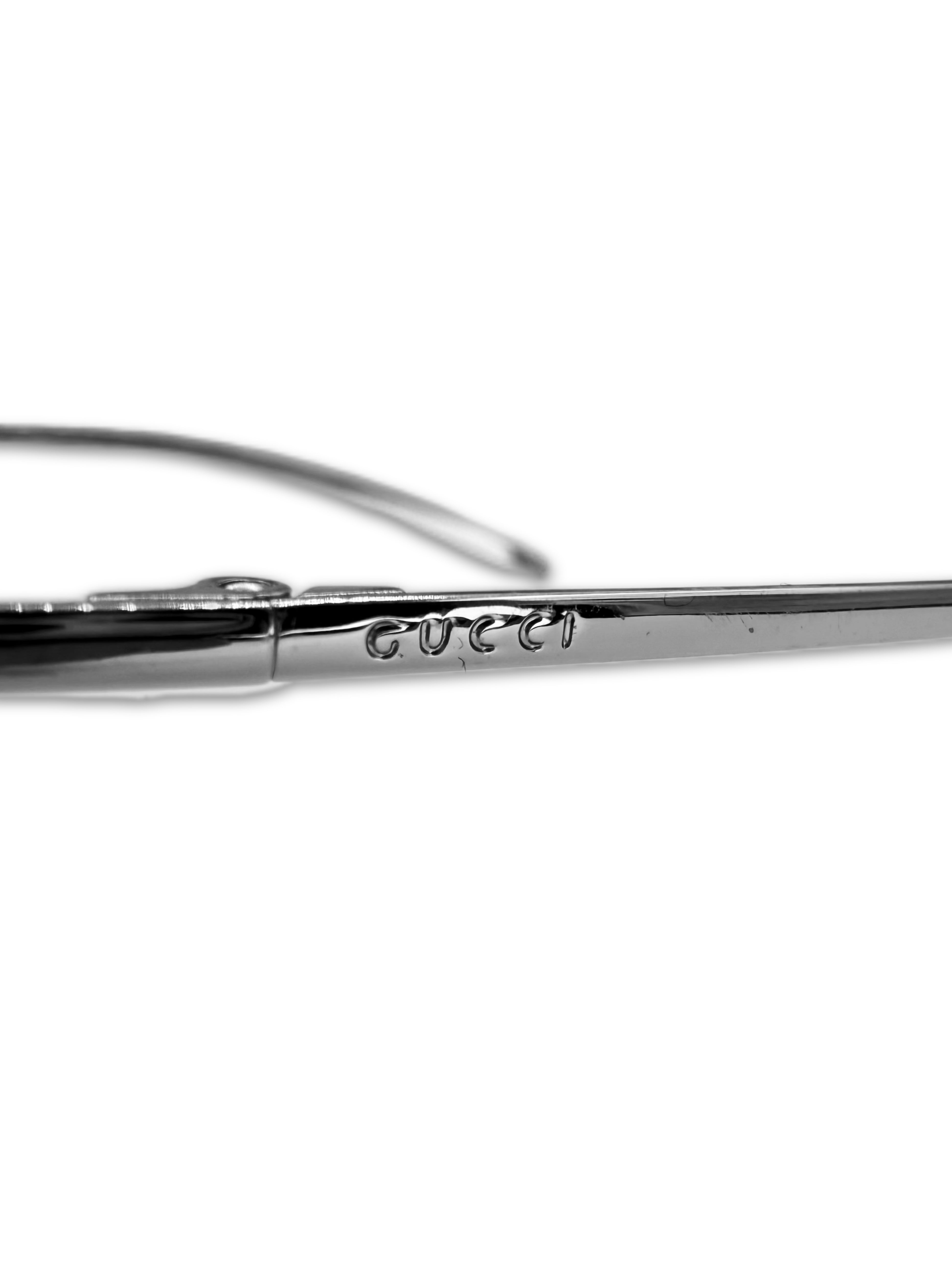 00s Gucci by Tom Ford Clear Tint ‘G’ Logo Rimless Sunglasses