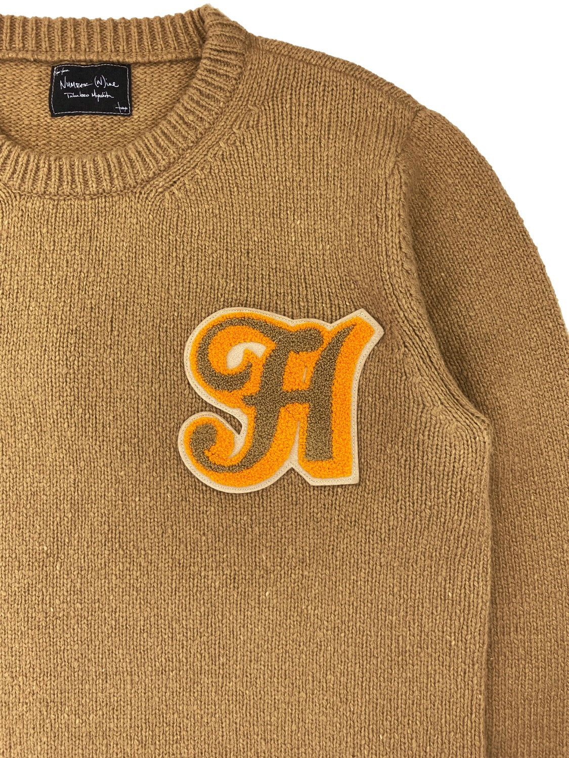 AW05 Number (N)ine “The High Streets” Chenille Patchwork Knitted Sweater