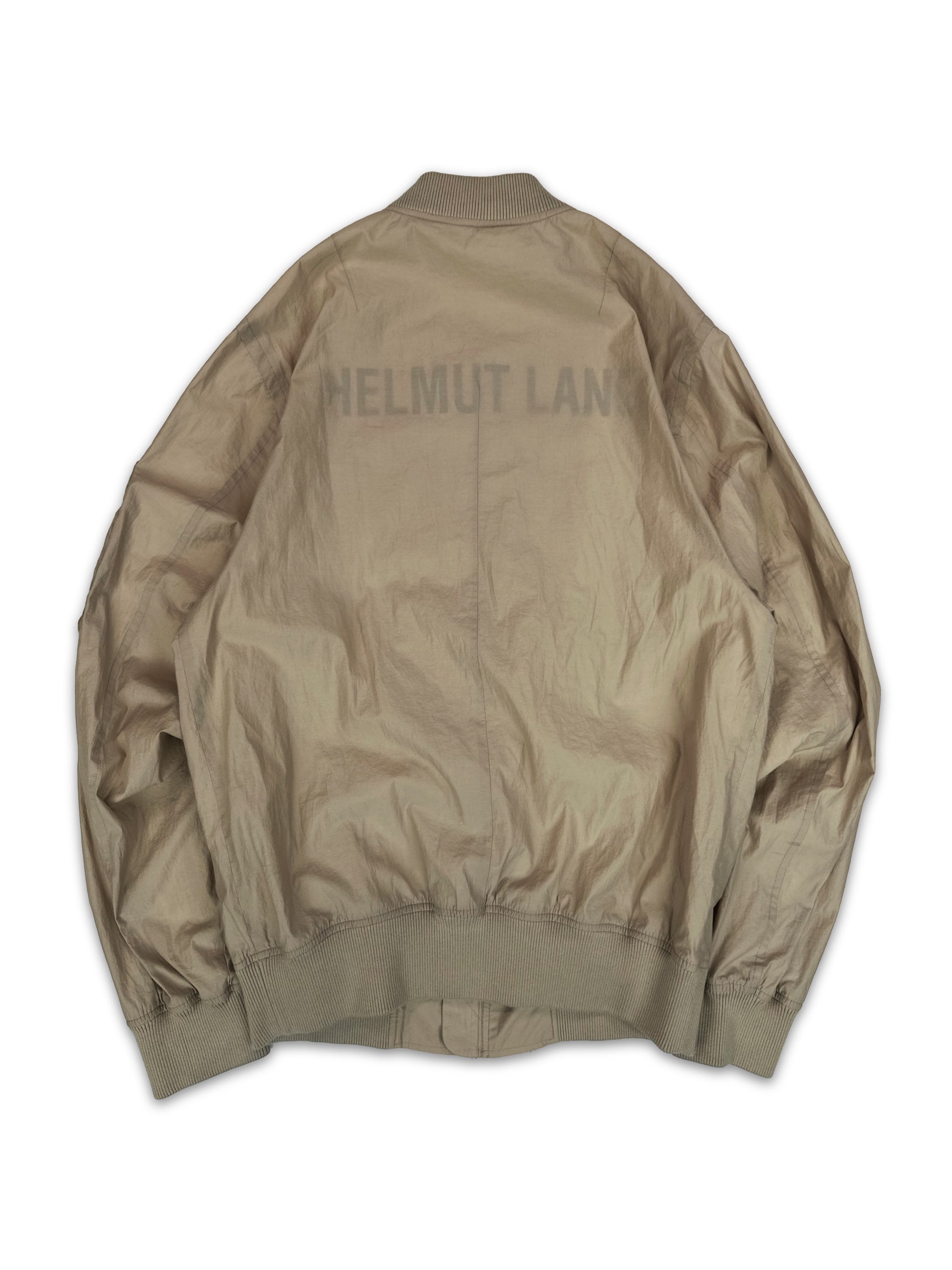 Helmut Lang ‘Translucent’ Back Logo MA-1 Parachute Bomber Jacket