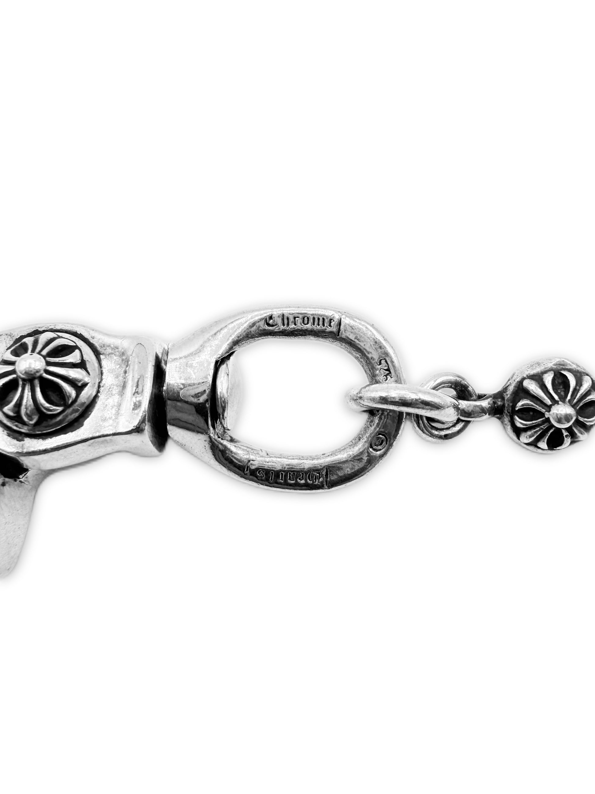 Chrome Hearts Elemental 25 in Cross Ball Double Lobster Wallet Chain