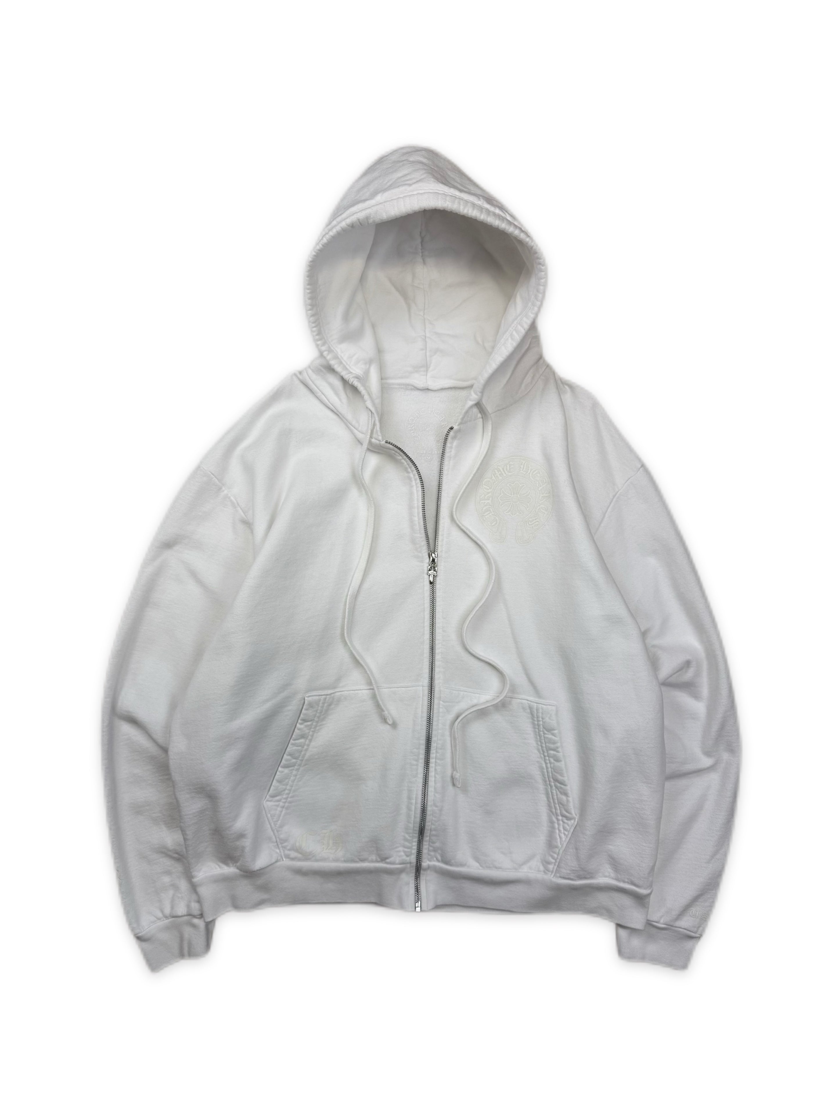 Chrome Hearts Glow in the Dark Dagger Zip Horseshoe Hoodie