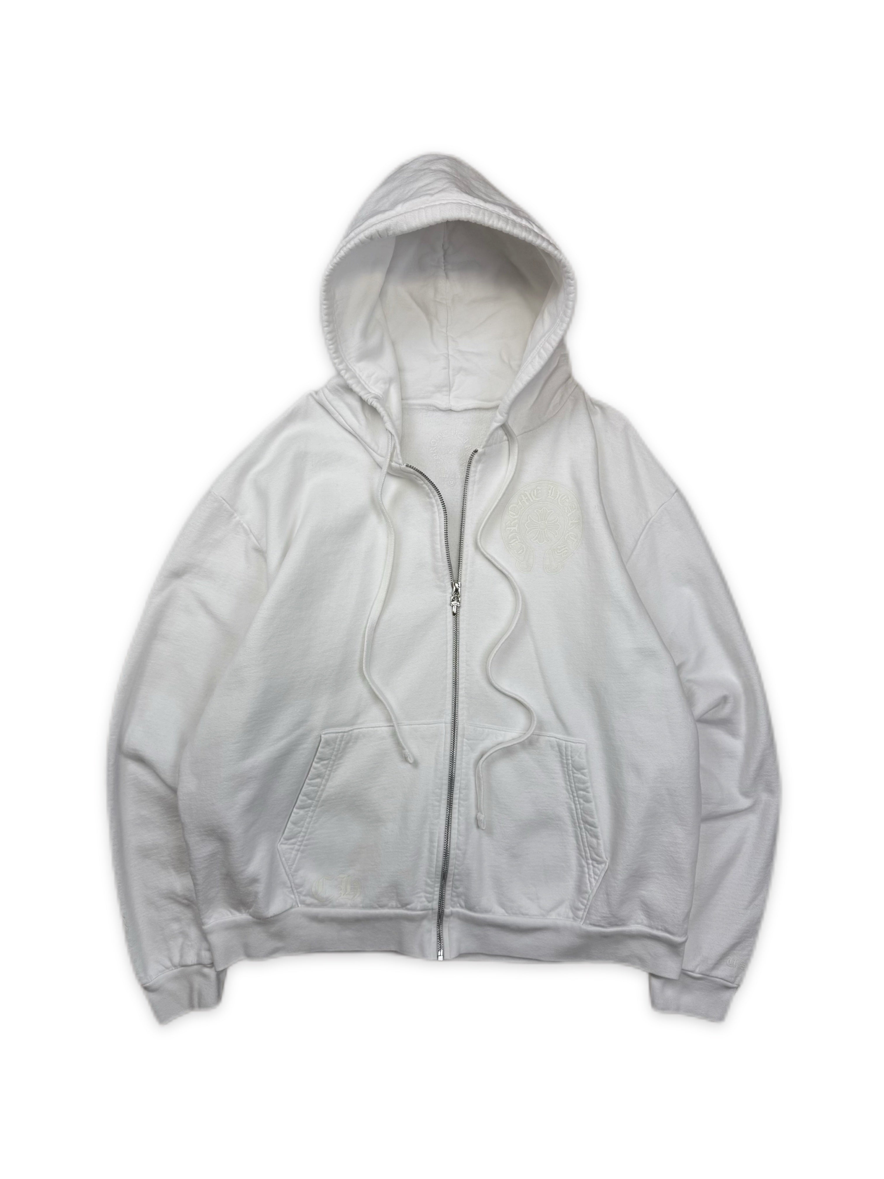 Chrome Hearts Glow in the Dark Dagger Zip Horseshoe Hoodie