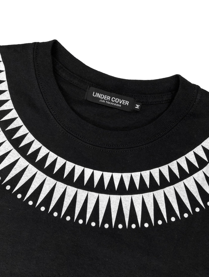 SS03 Undercover Scab ‘Giz’ Motif Neckline Black T-Shirt
