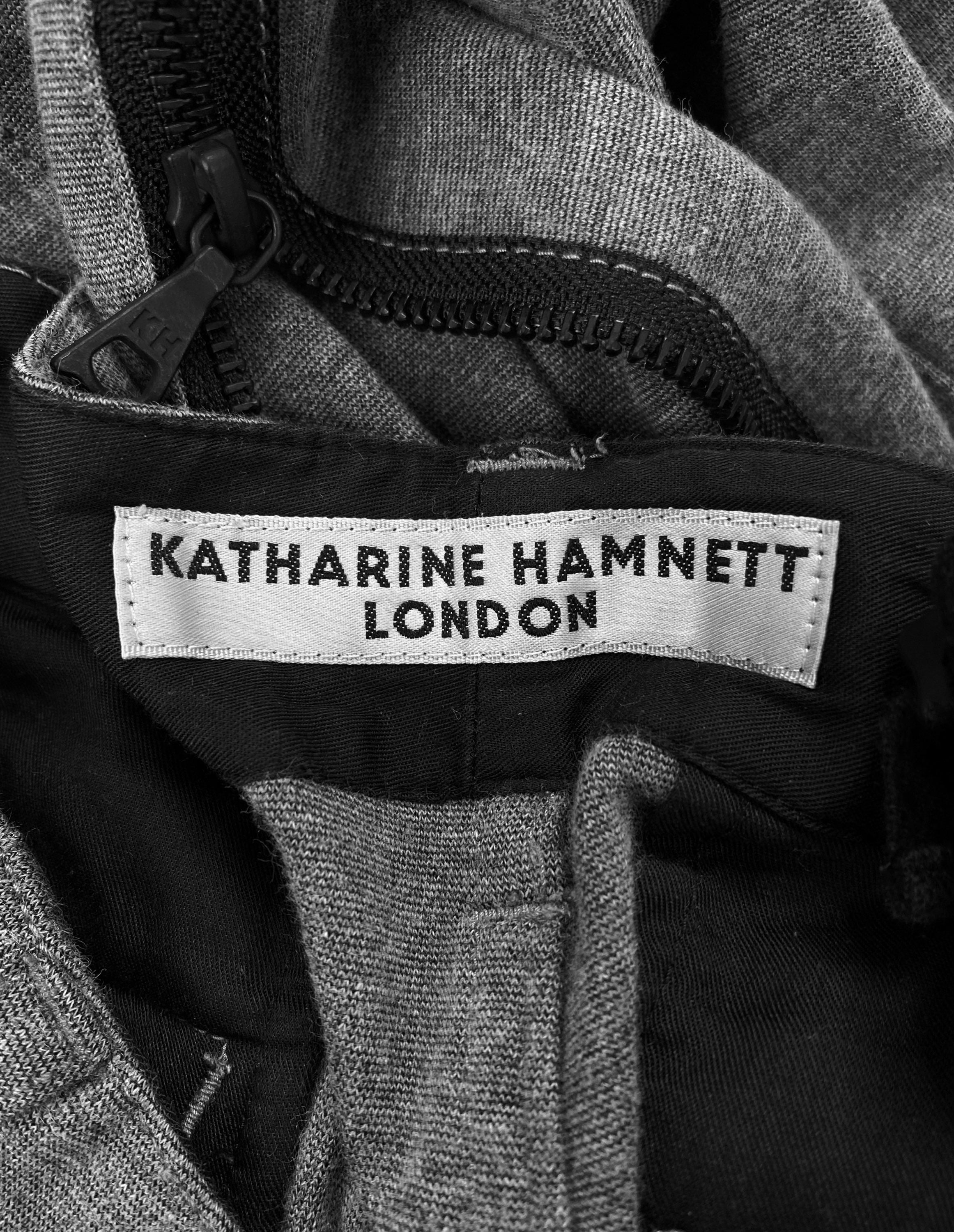 00s Katharine Hamnett Wool Multi Pocket Cargo Pants