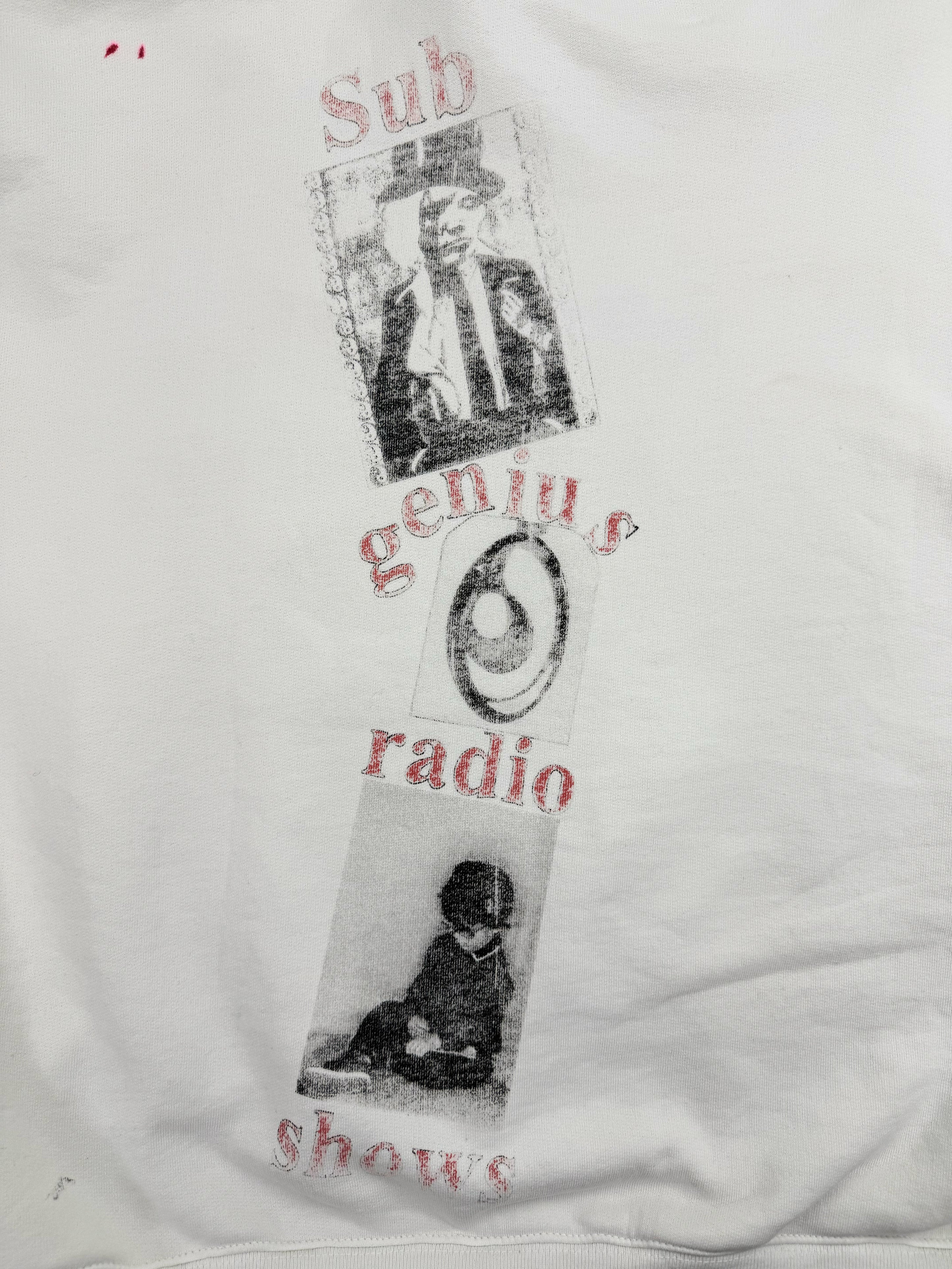 Enfants Riches Deprimes ‘Genius Radio’ White Heavy Weight Crewneck
