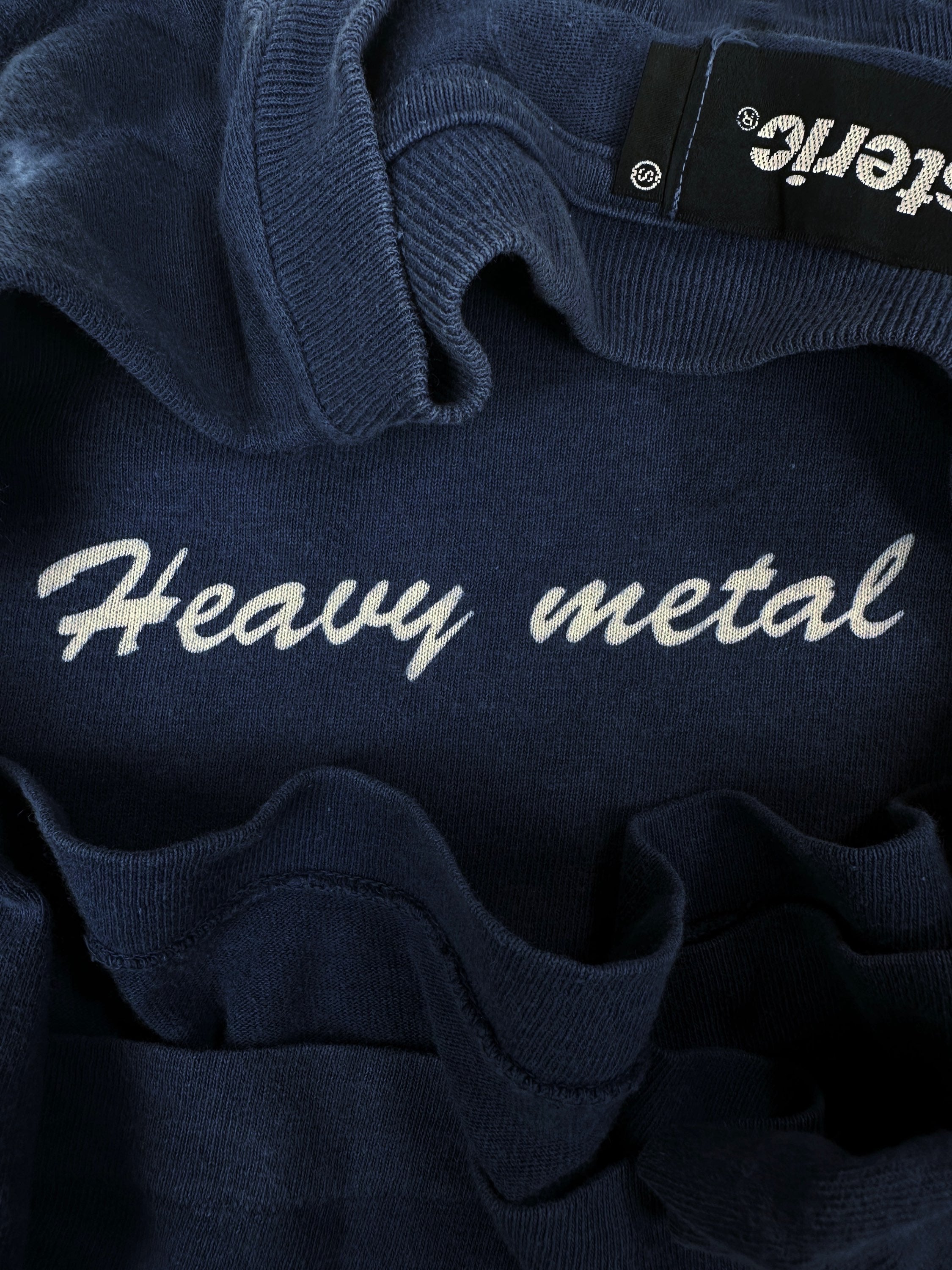 00s Hysteric Glamour ‘Heavy Metal’ Navy Blue T-Shirt