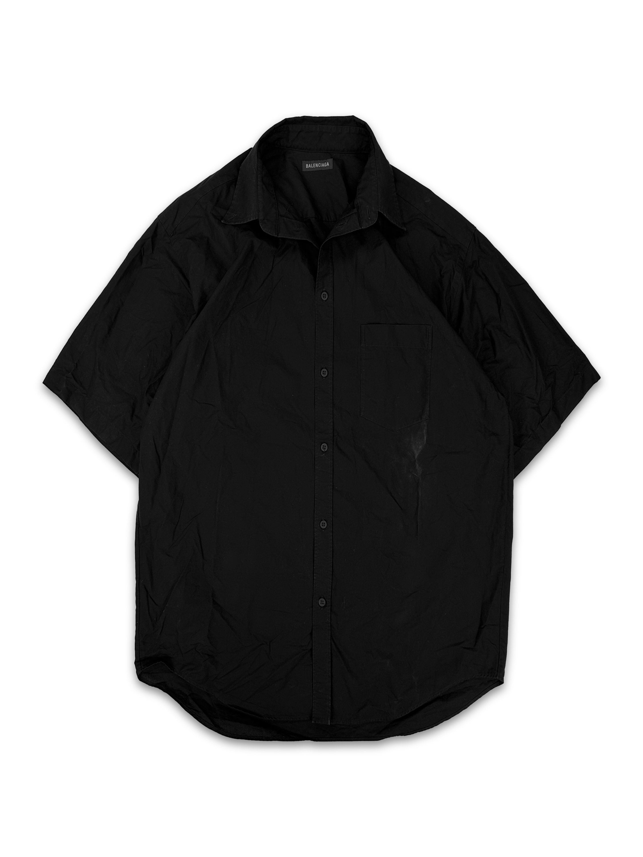 2024 Balenciaga ‘Political Stencil’ Campaign Logo Black Shirt