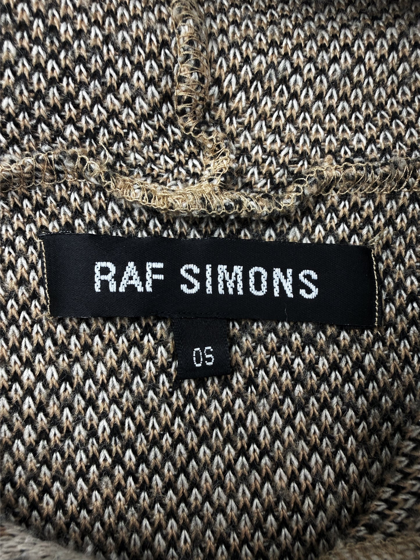 AW02 Raf Simons ‘Virginia Creeper’ Beige Digicamo Raglan OS Hoodie