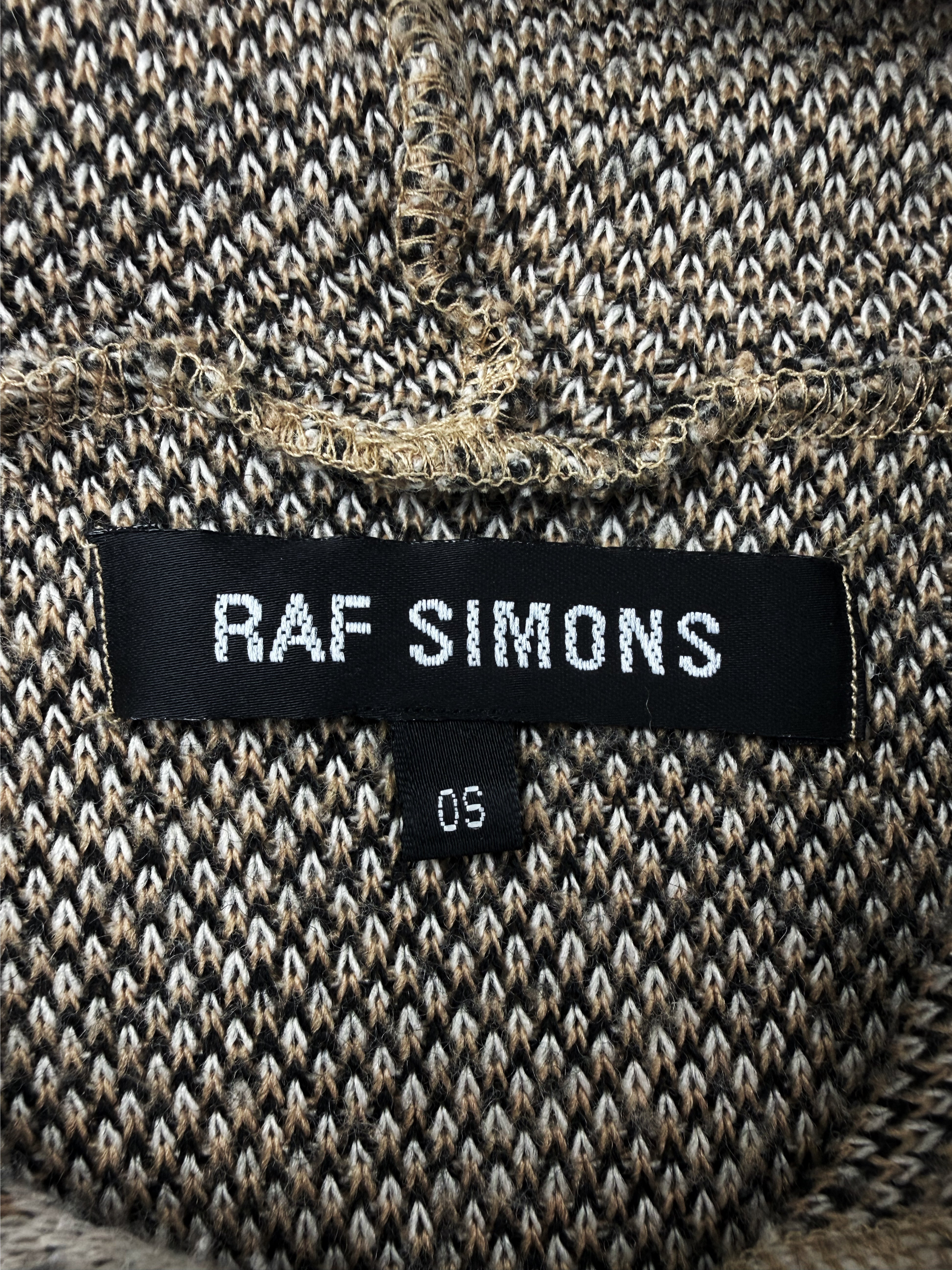 AW02 Raf Simons ‘Virginia Creeper’ Beige Digicamo Raglan OS Hoodie