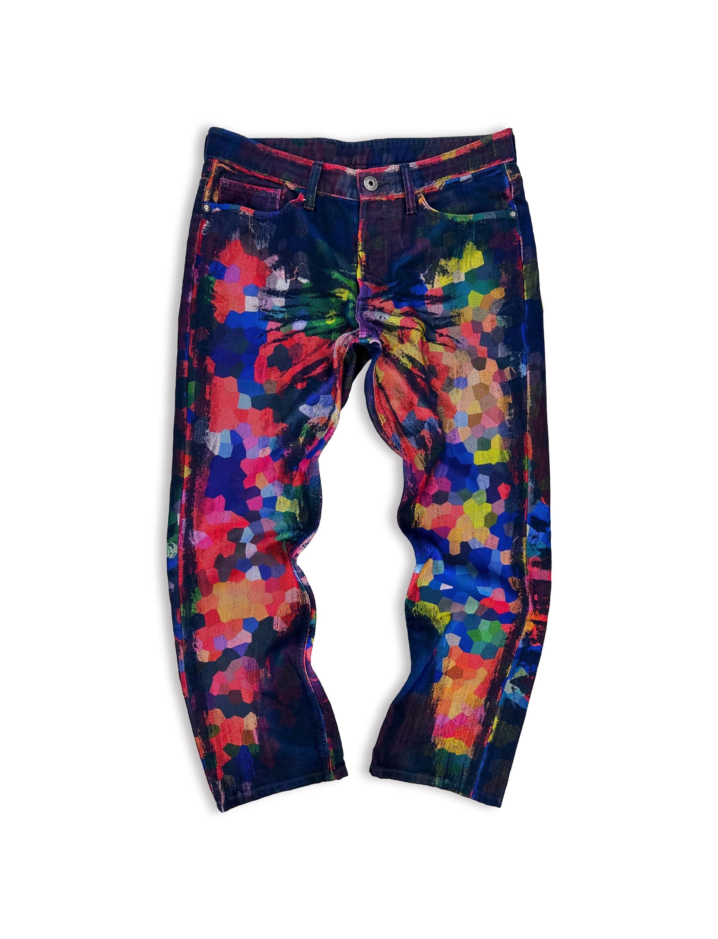 AW14 Issey Miyake ‘Kaleidoscope’ Multi-Coloured Denim