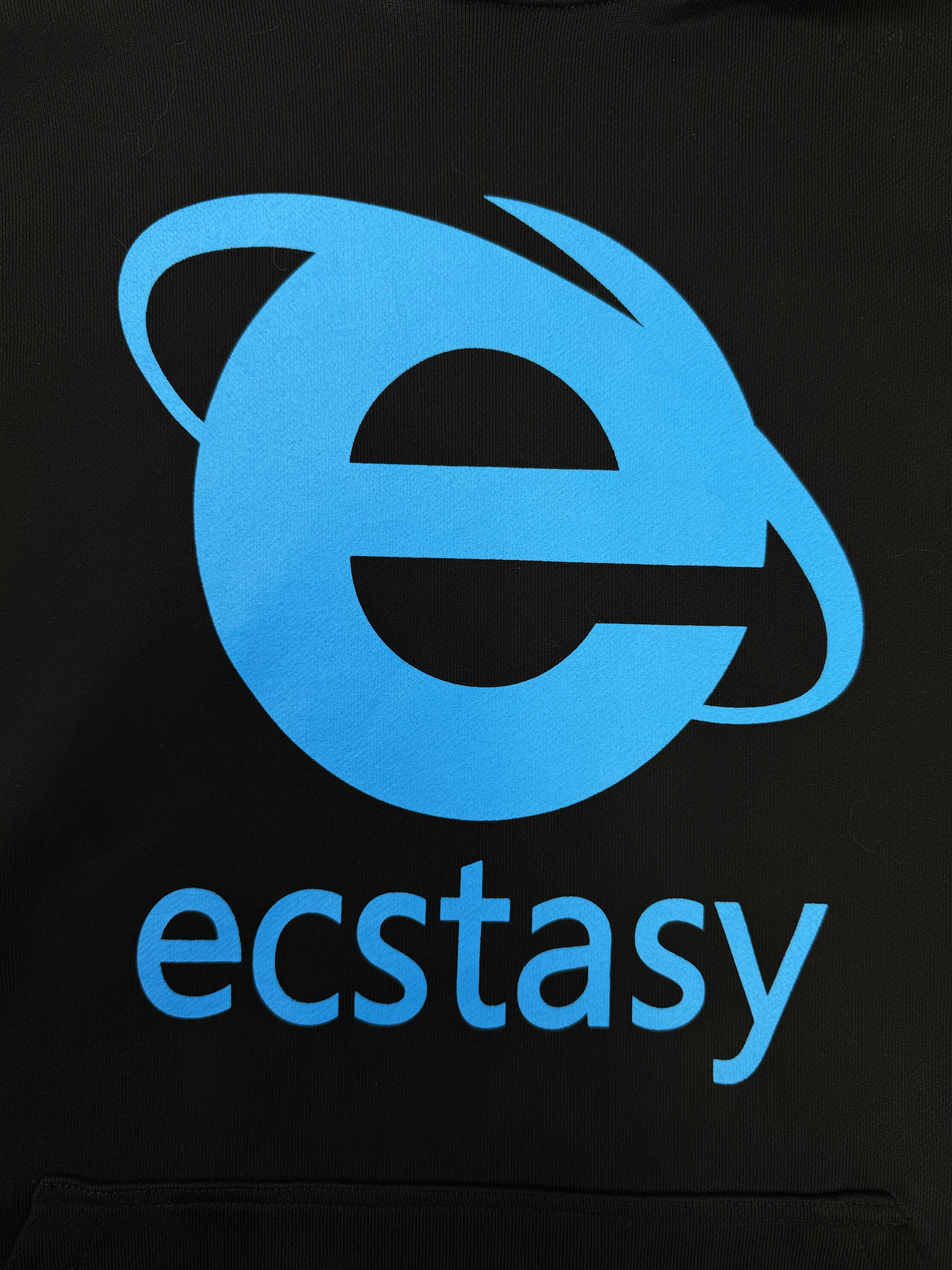SS20 Vetements ‘Ecstasy’ Logo Black Oversized Graphic Hoodie