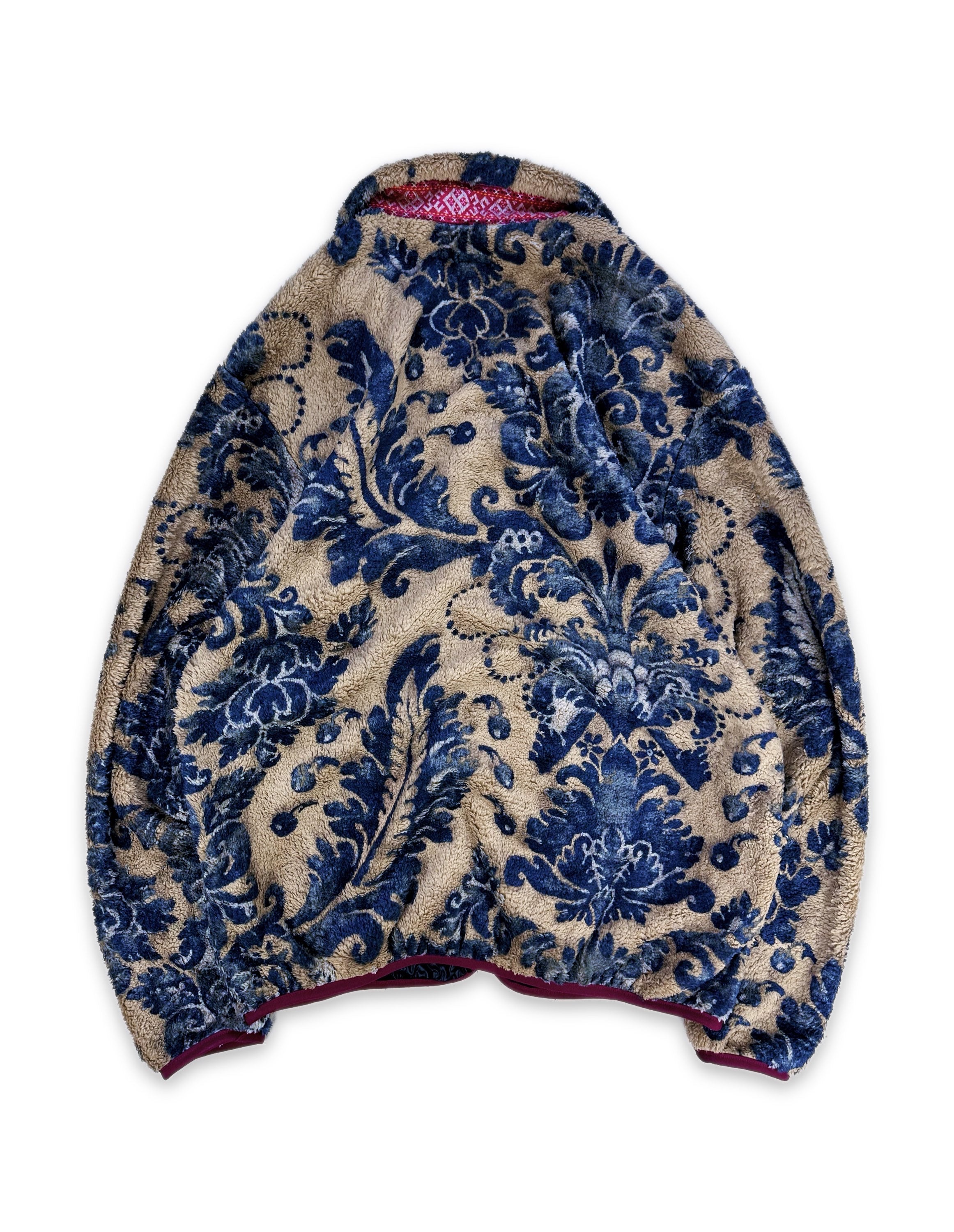 AW22 Kapital ‘Damask’ Botanical Full-zip Fleece Jacket