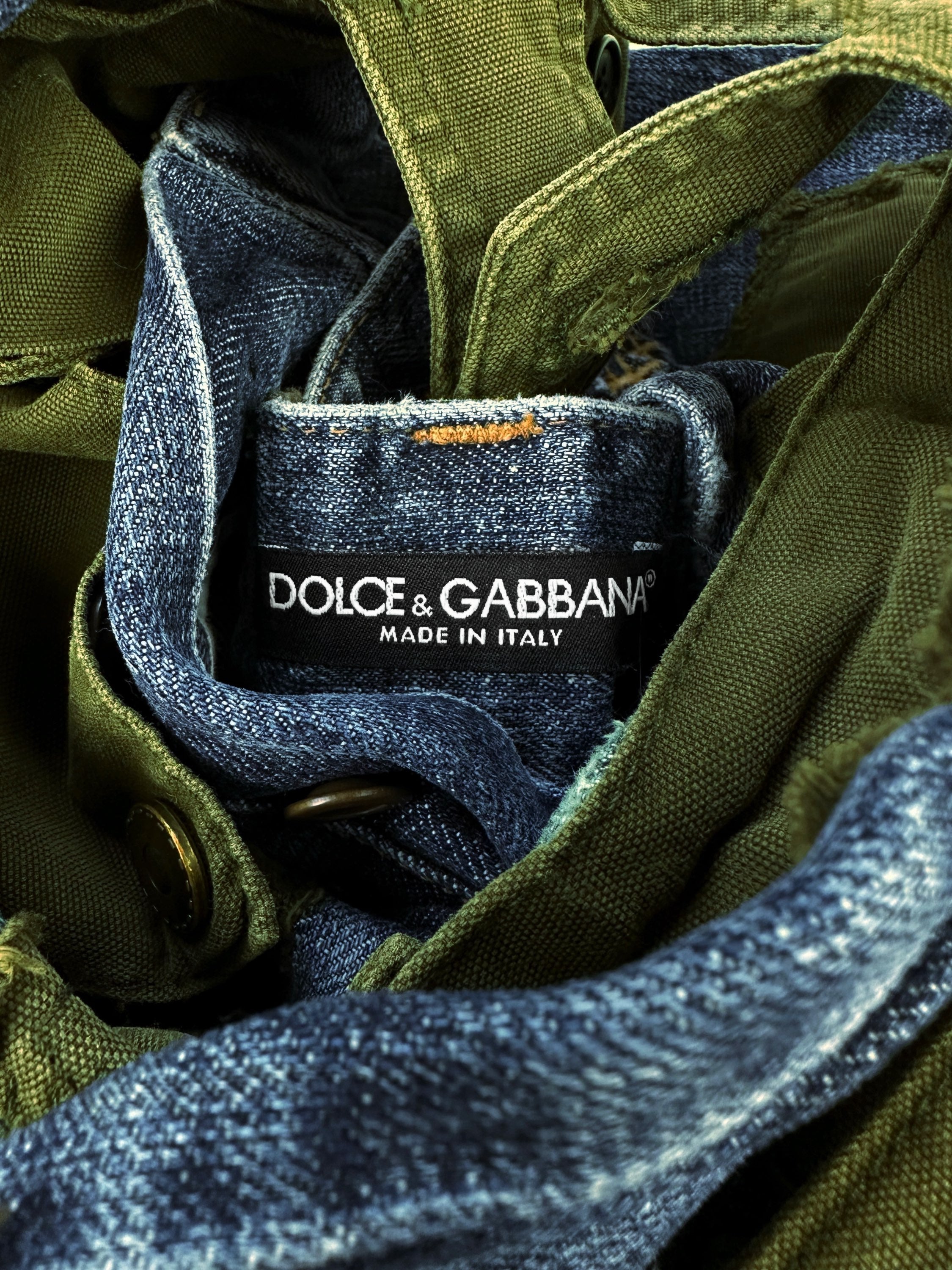 AW05 Dolce &amp; Gabbana ‘Hybrid’ Multi Pocket 3D Cargo Denim
