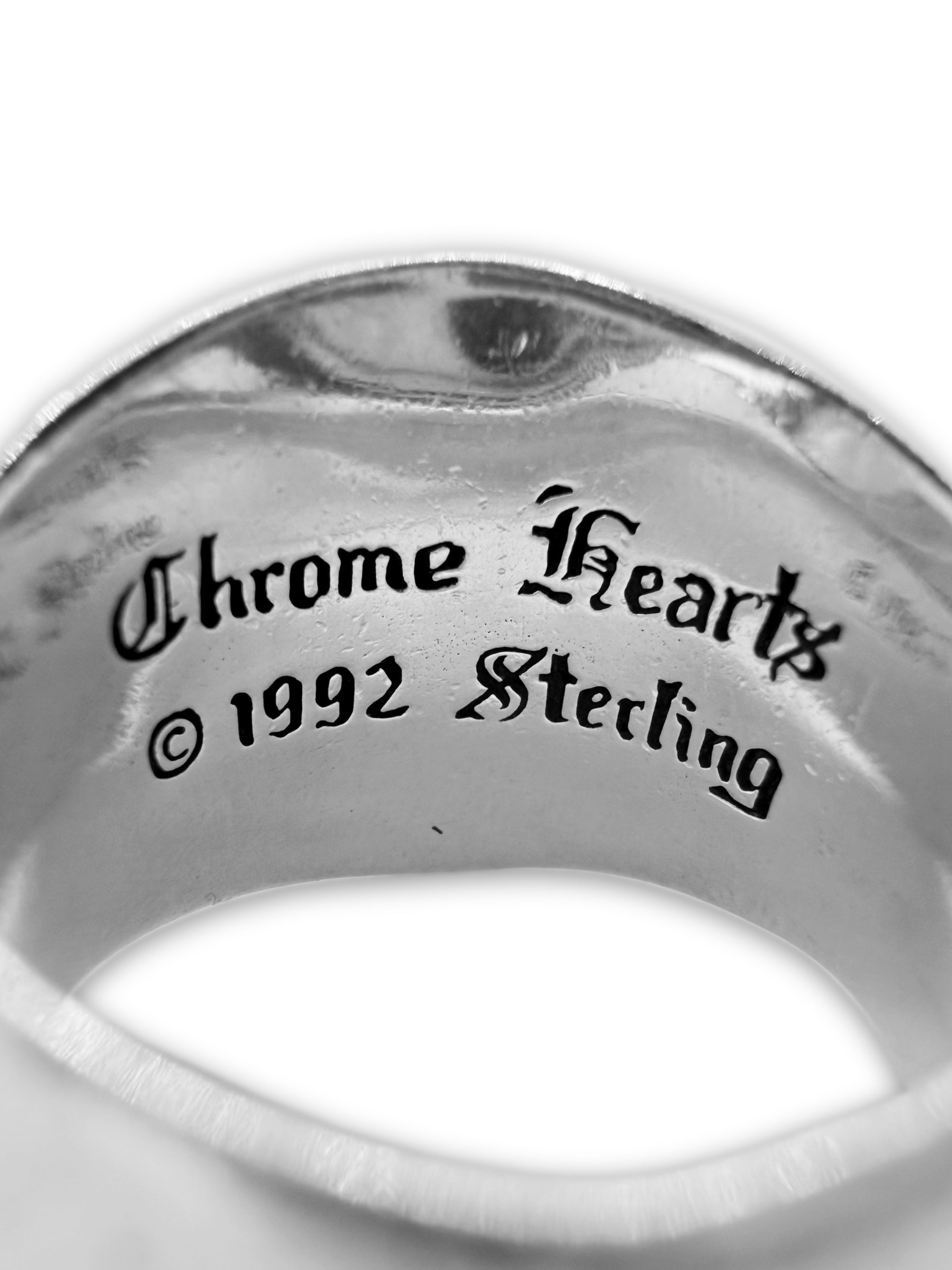 Chrome Hearts ‘Keeper’ .925 Silver Etched Ring