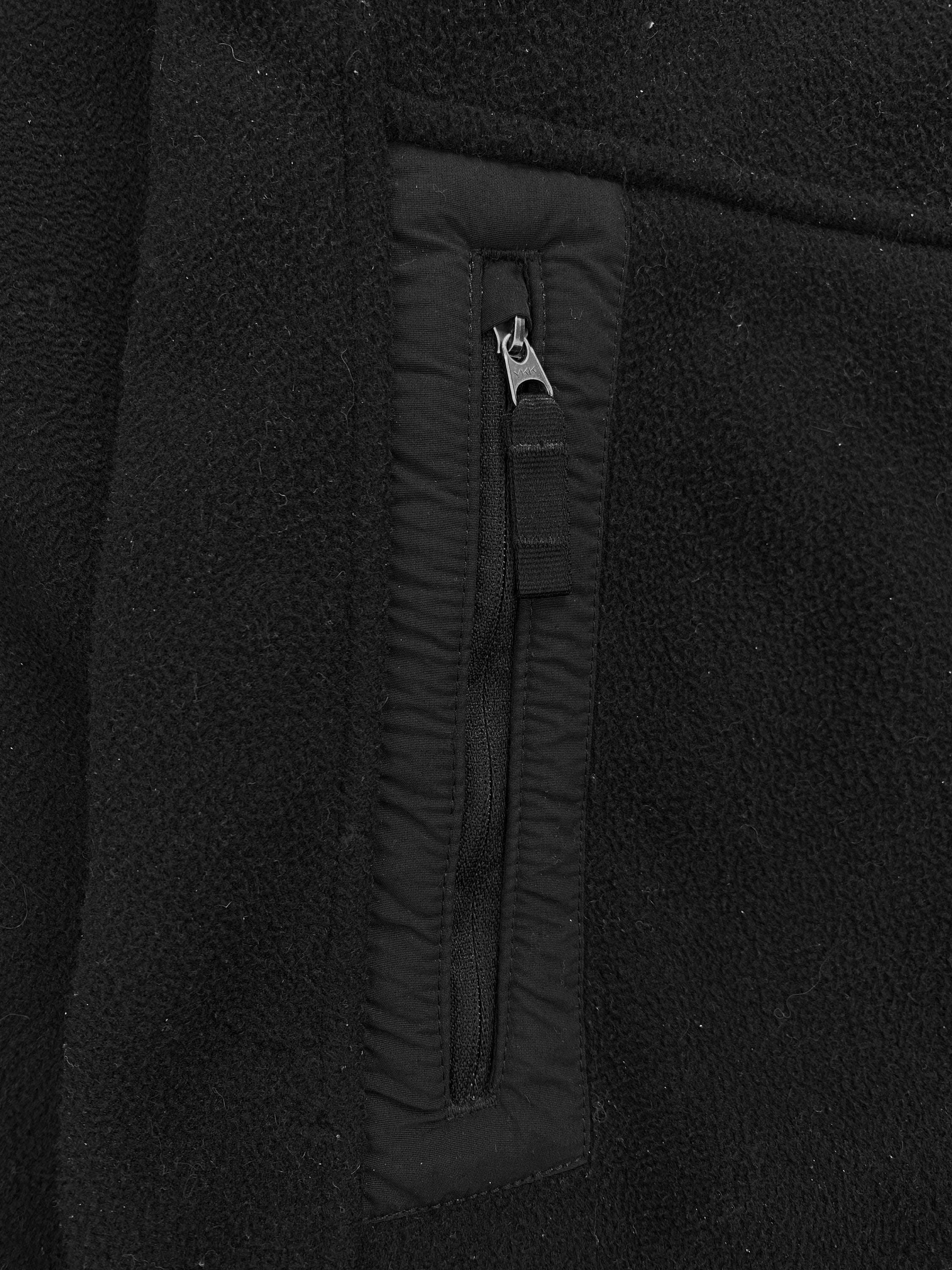 The North Face Black Full-Zip Deep Pile Embroidered Fleece