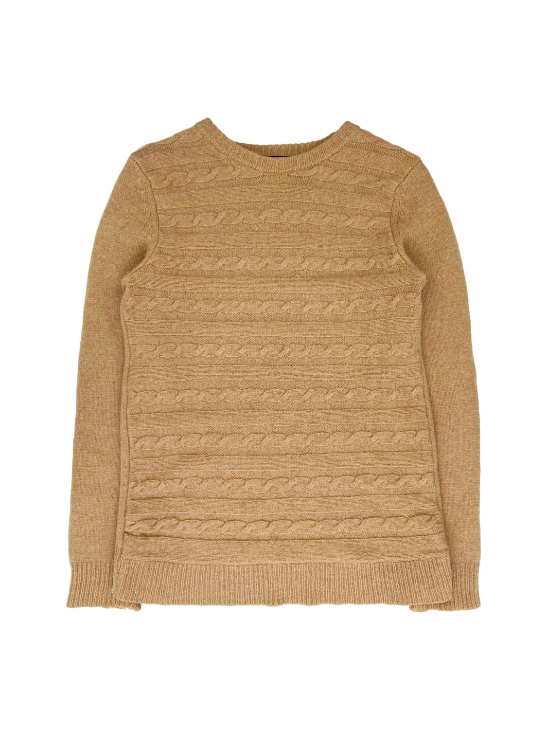 AW01 Raf Simons “Riot, Riot, Riot” Cable Knit Sand Sweater