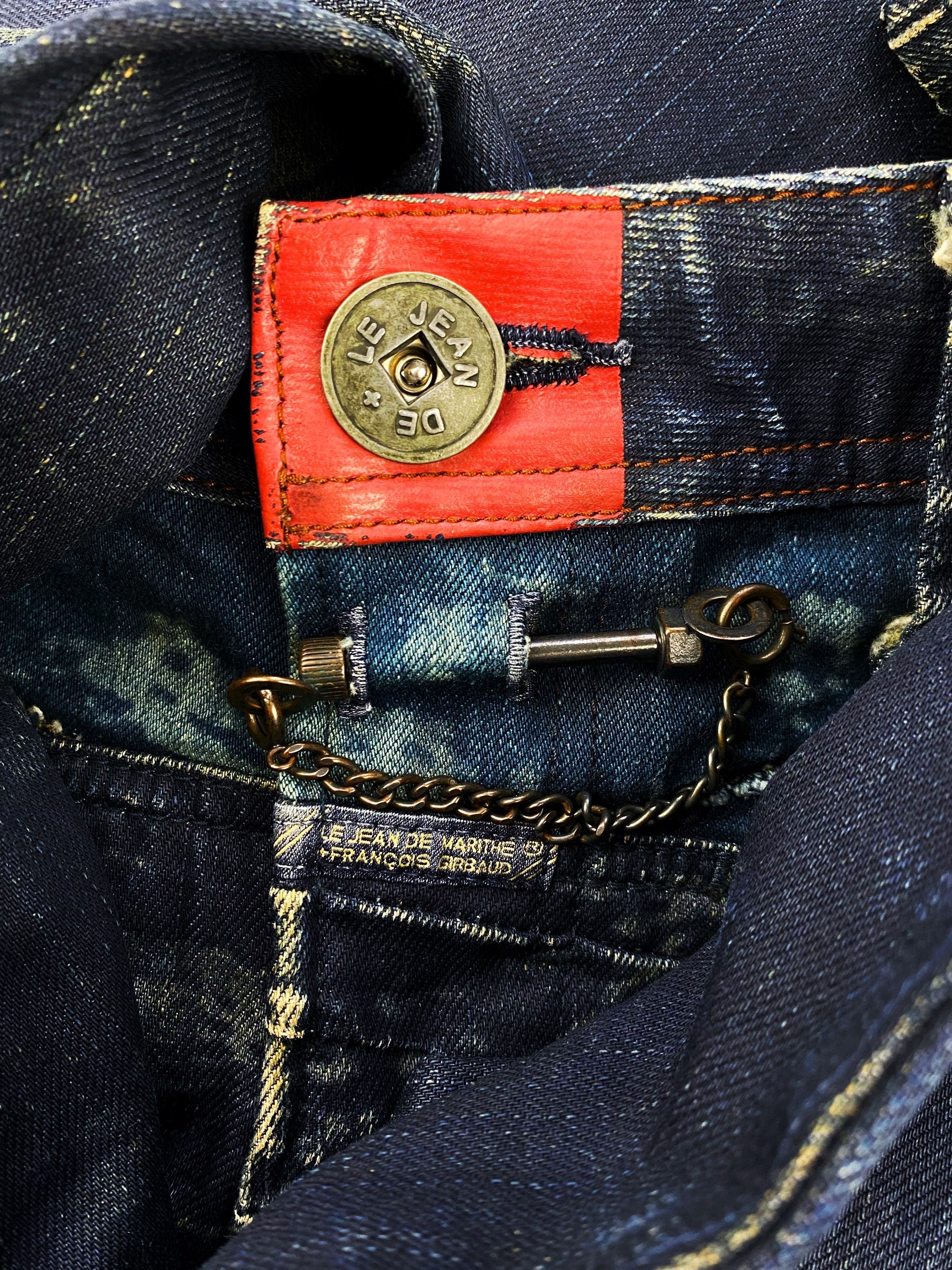 00s Marithe Francois Girbaud ‘Pierced’ Reinforced Wash Denim