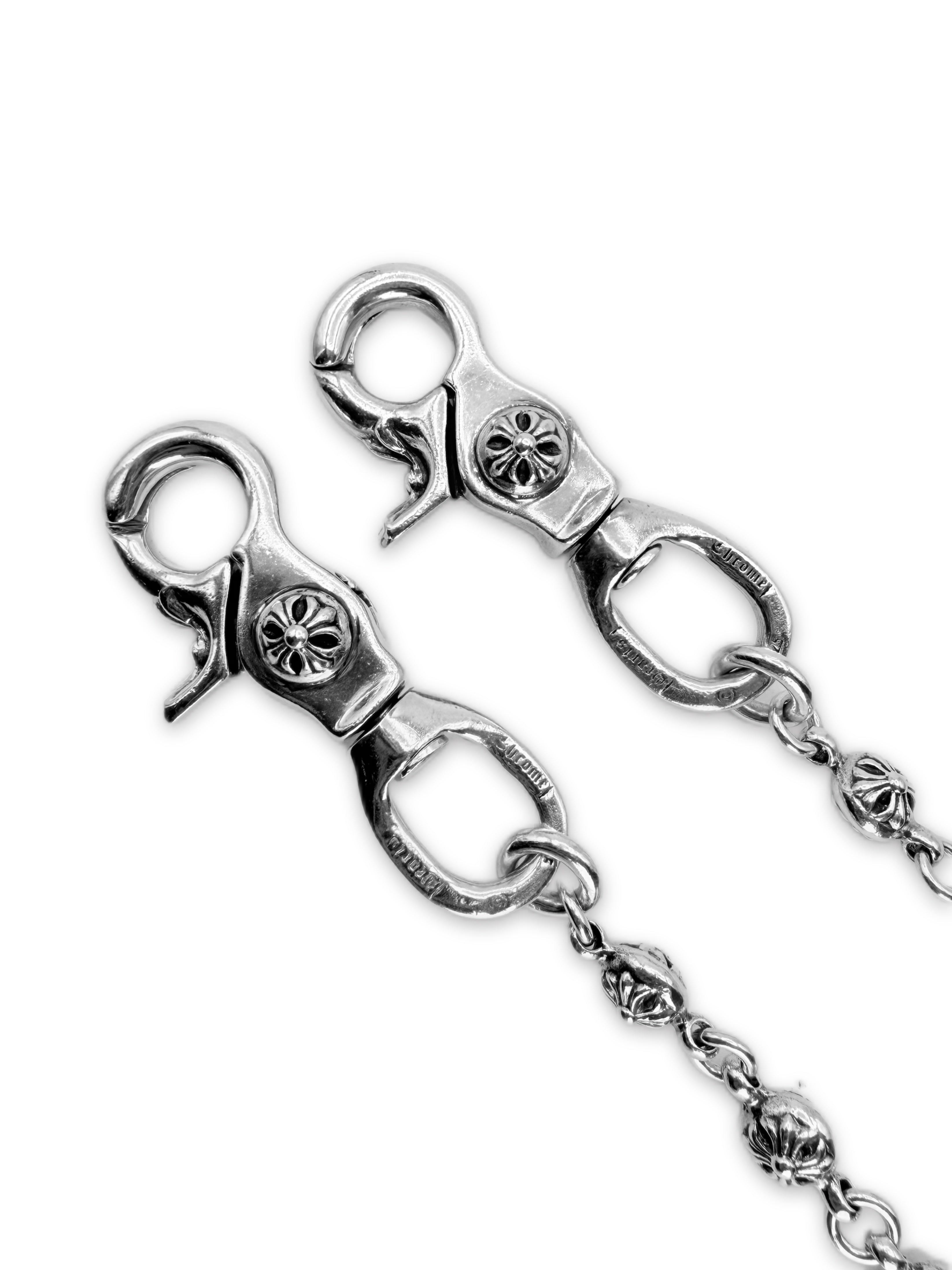 Chrome Hearts ‘Cross Ball’ 16 Link Double Lobster Clasp Wallet Chain