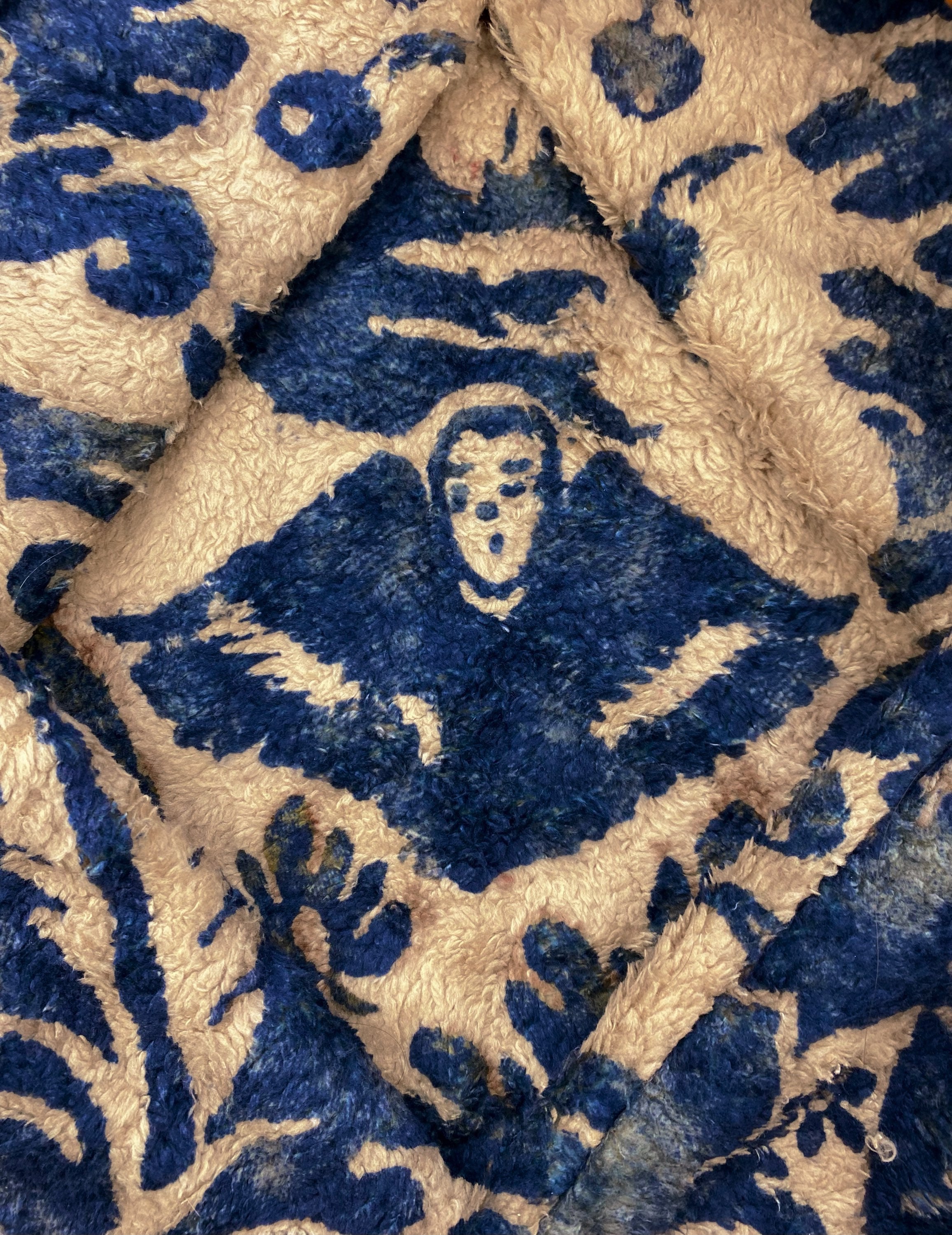 FW22 Kapital ‘Virgin Mary’ Damask Full-zip Fleece Jacket