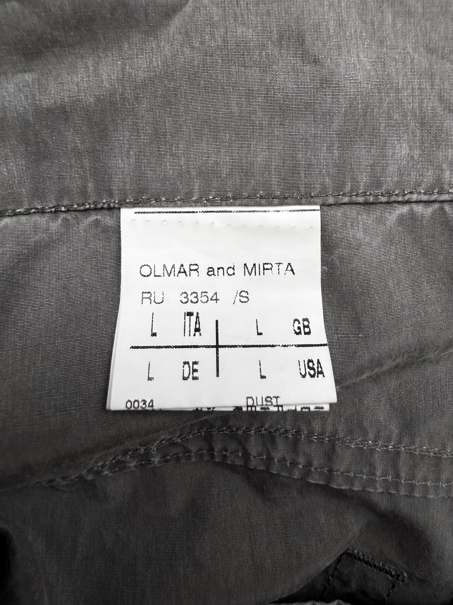 Rick Owens Olmar & Mirta Era Grey Boot Cut Pants