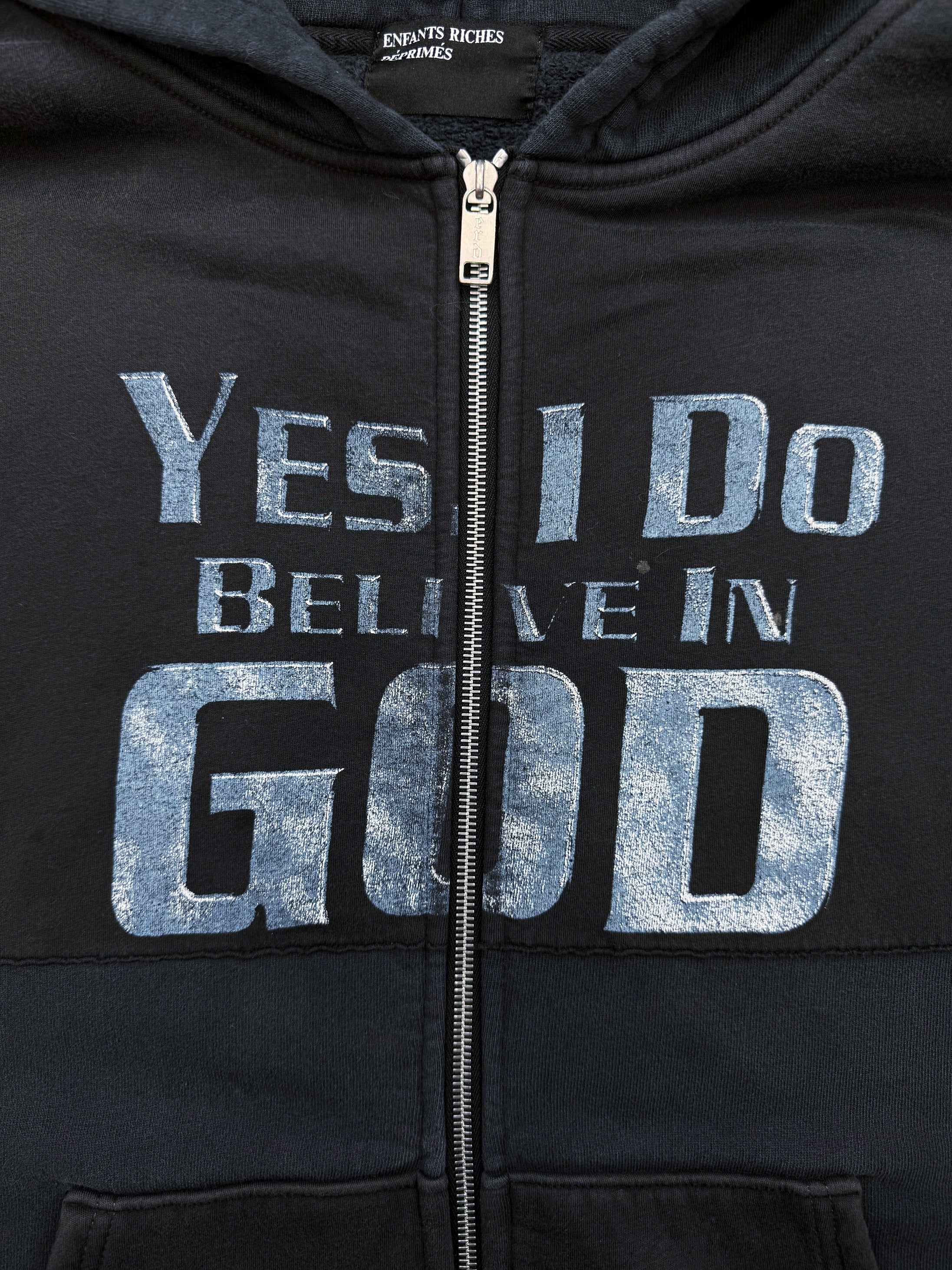 SS24 Enfants Riches Deprimes Believe in God Columbine Zip-up Hoodie