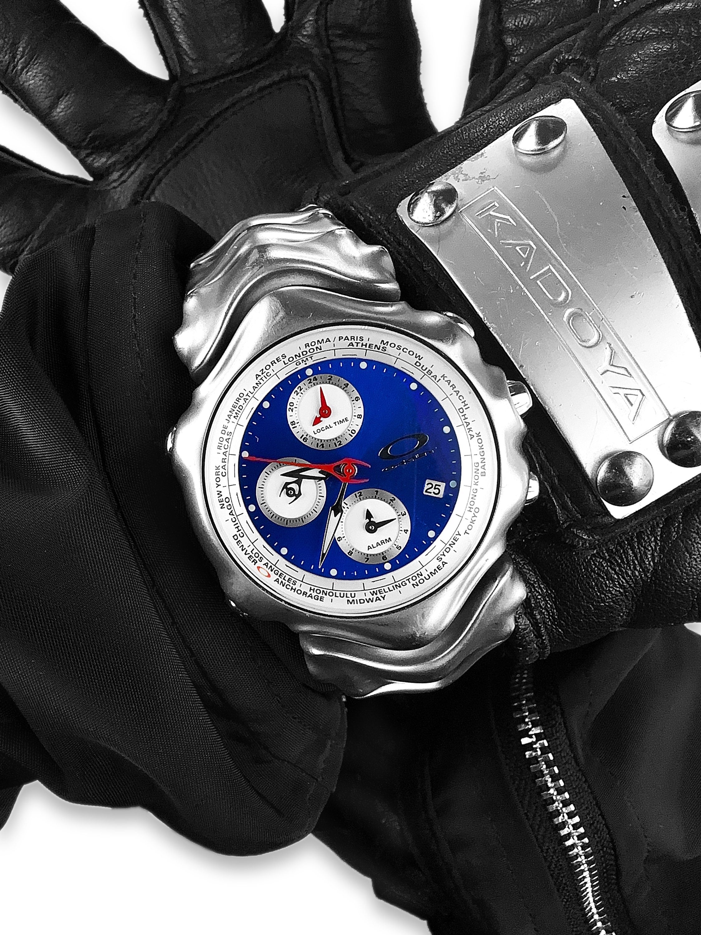 2003 Oakley ‘GMT’ Honed Blue Chronograph Wristwatch