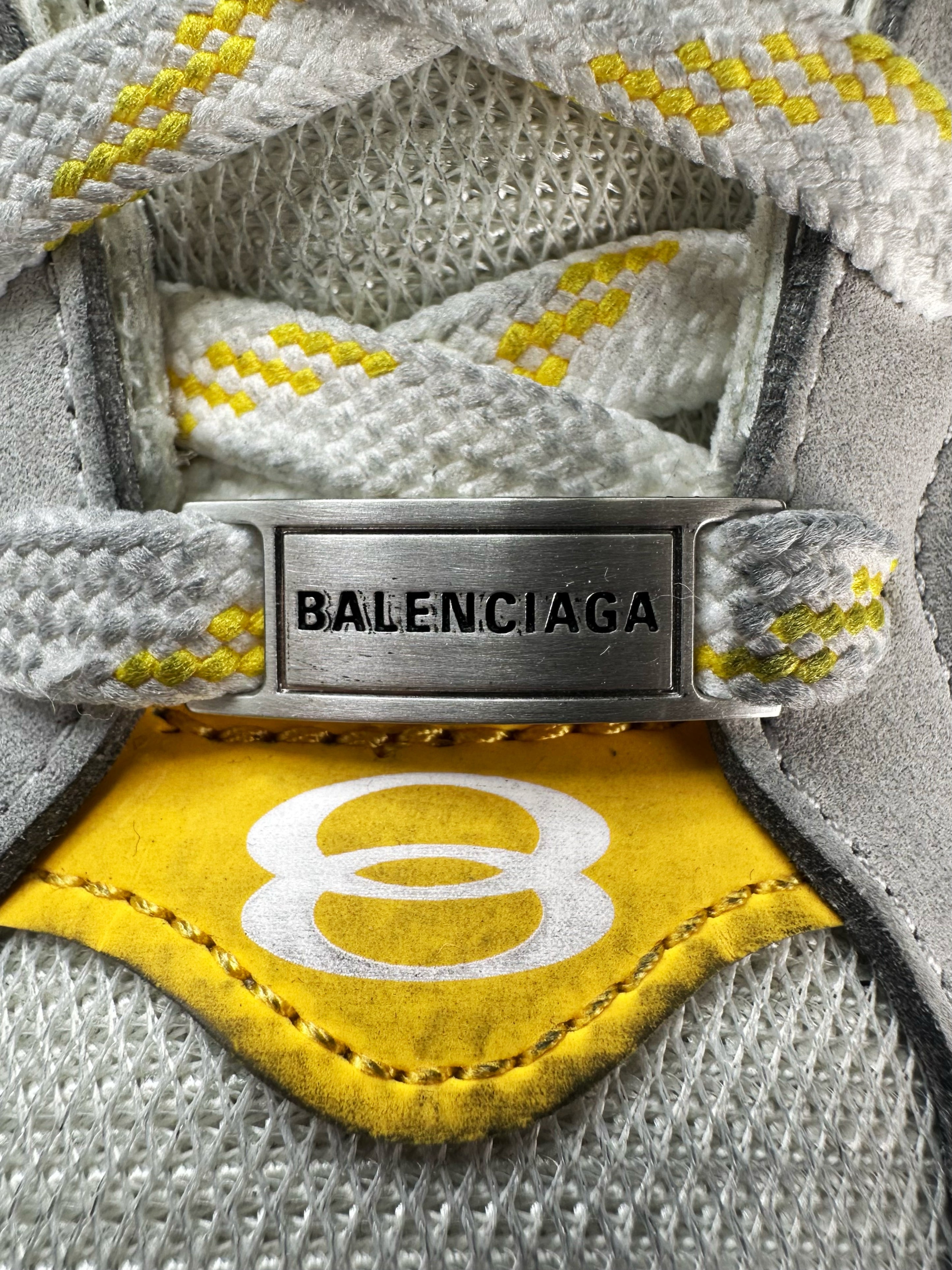 AW24 Balenciaga ‘Cargo’ XL Platform Yellow B Logo Sneakers