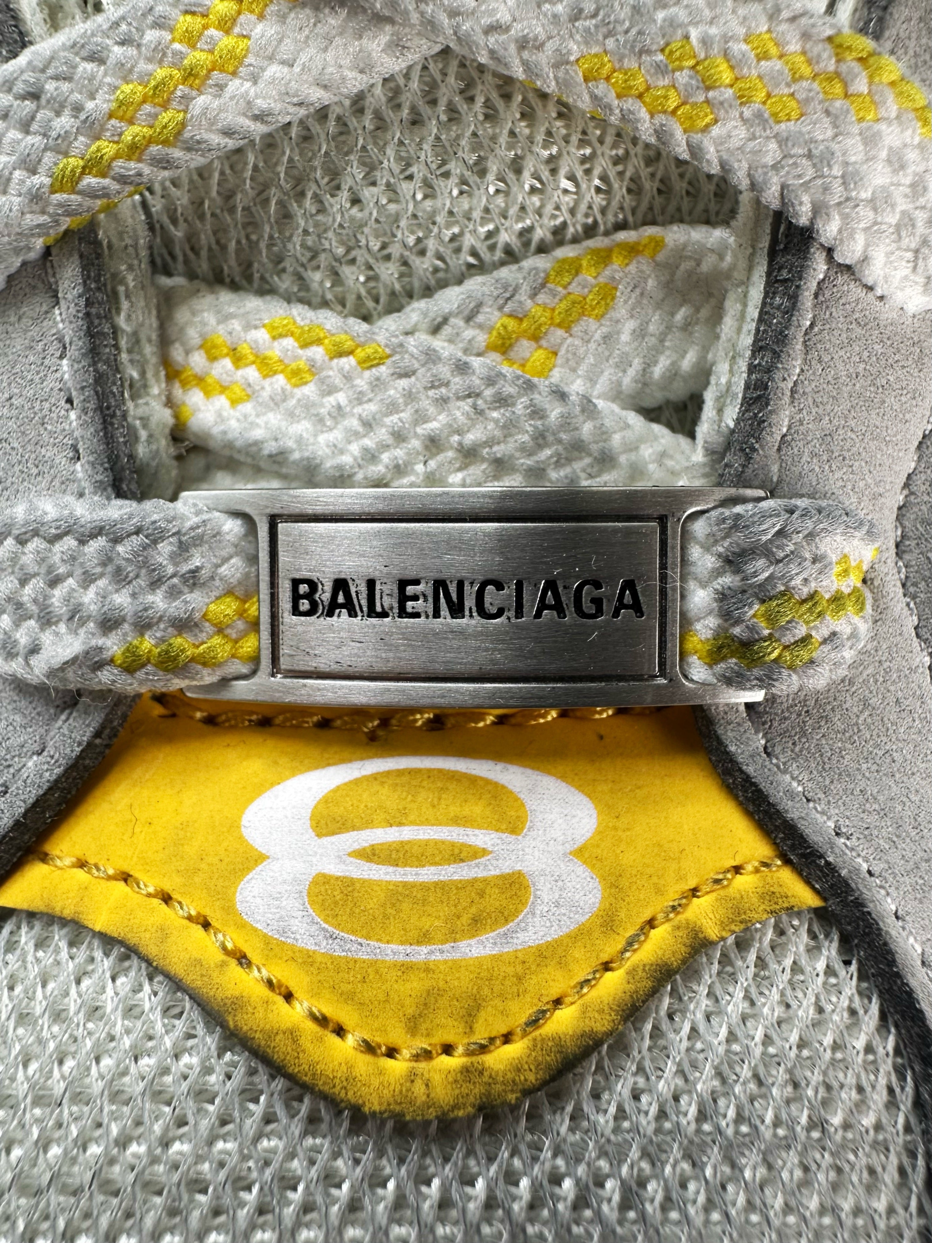 AW24 Balenciaga ‘Cargo’ XL Platform Yellow B Logo Sneakers