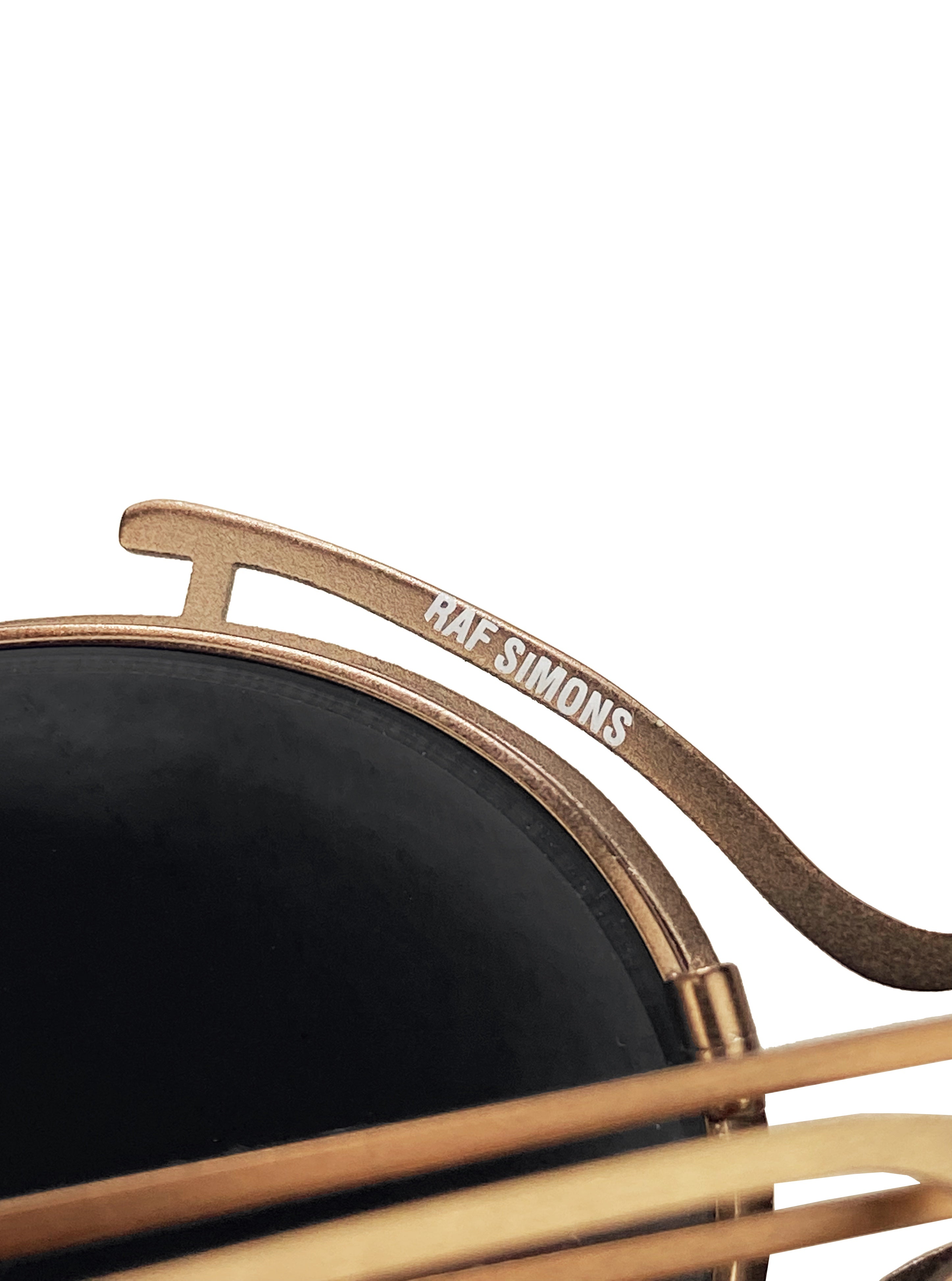 Raf Simons x Linda Farrow Steam Punk Bronze Foldable Sunglasses