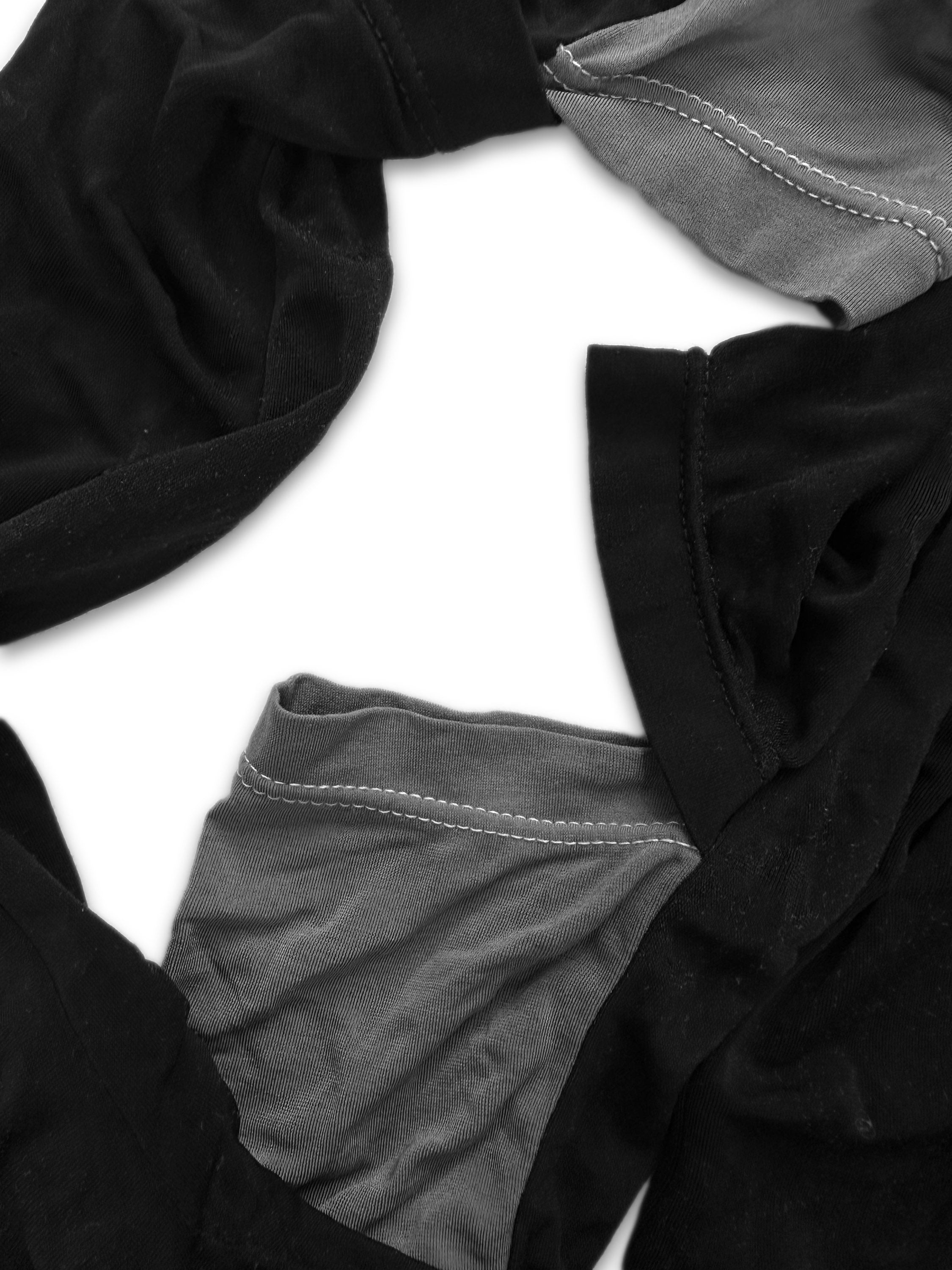 90s Helmut Lang ‘Split’ Cuff Light Two Tone Long Sleeve Shirt