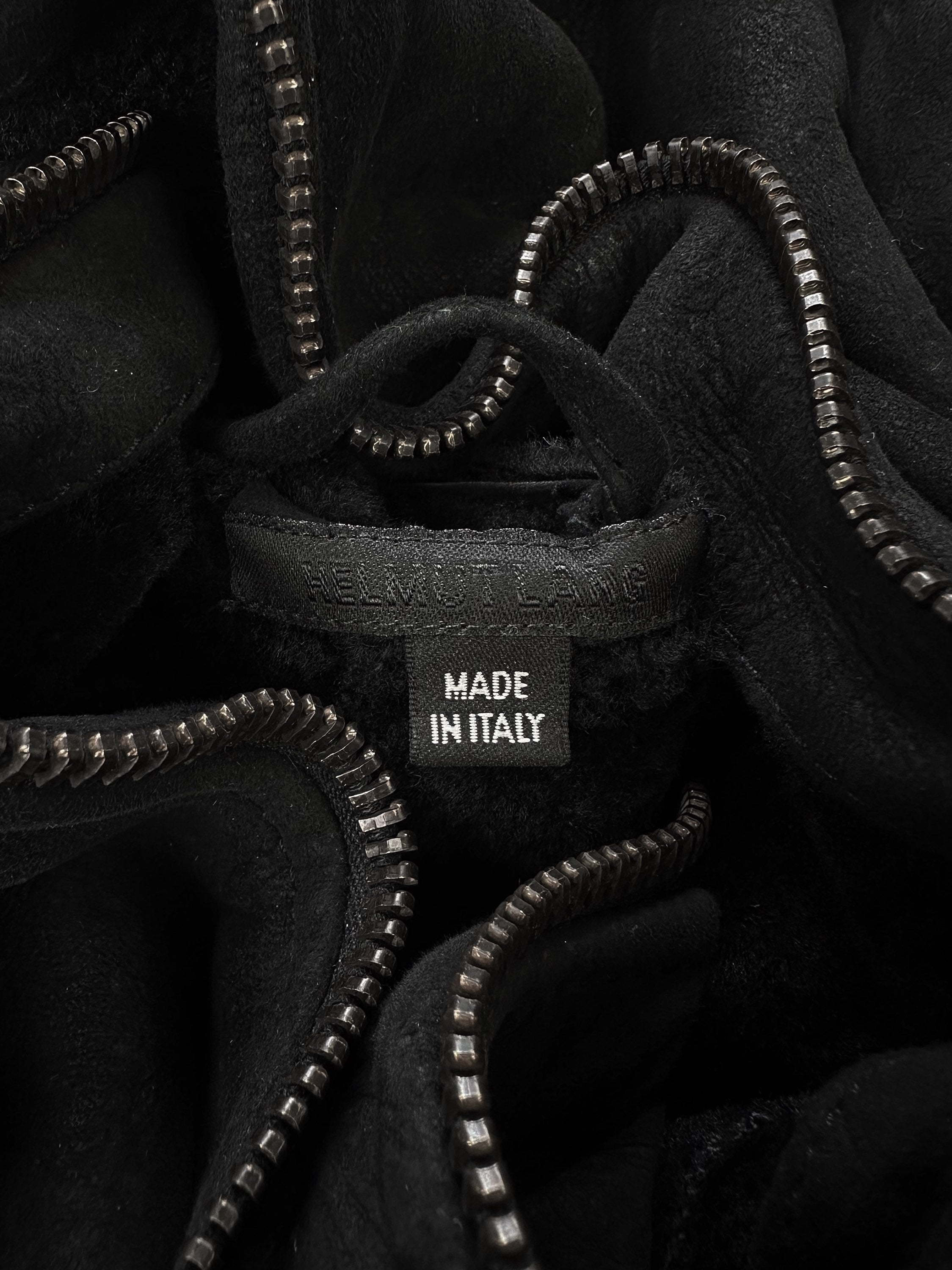 AW04 Helmut Lang ‘Shearling Leather’ Heavy Weight Hooded Parka