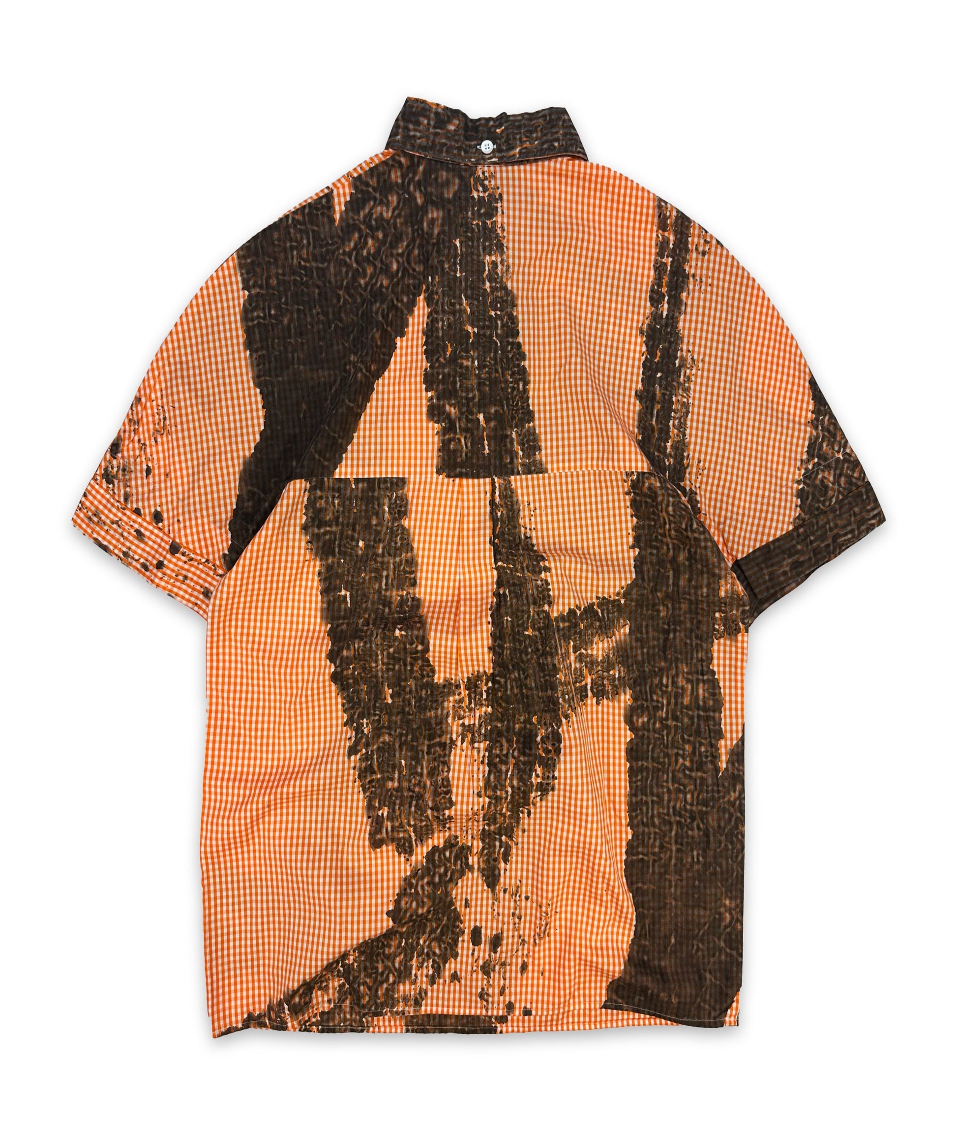 SS95 Alexander McQueen ‘The Birds’ Roadkill Tire Tracks Collared Shirt
