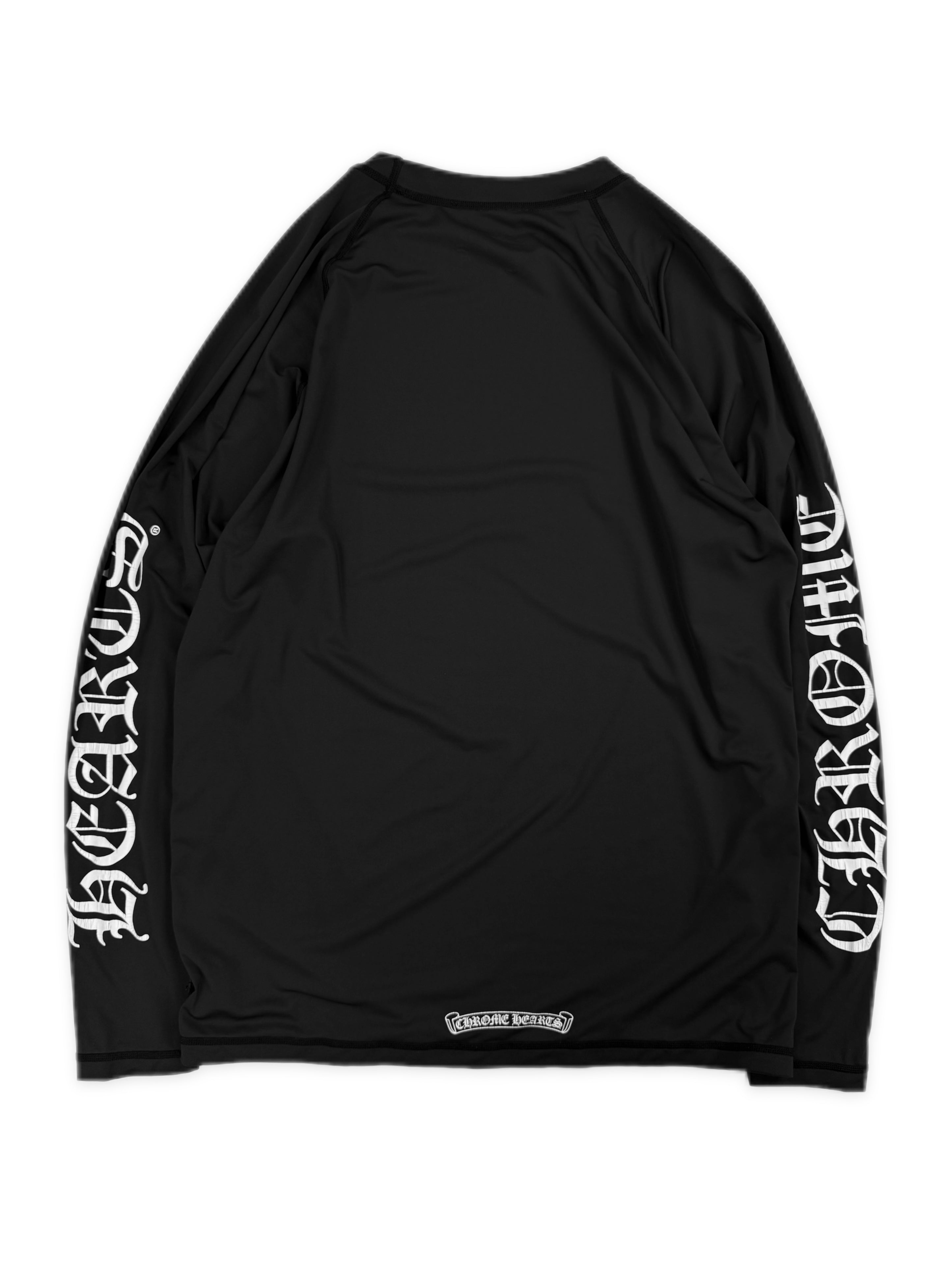 Chrome Hearts Horse Shoe Logo Athletic Spandex Logo Long Sleeve