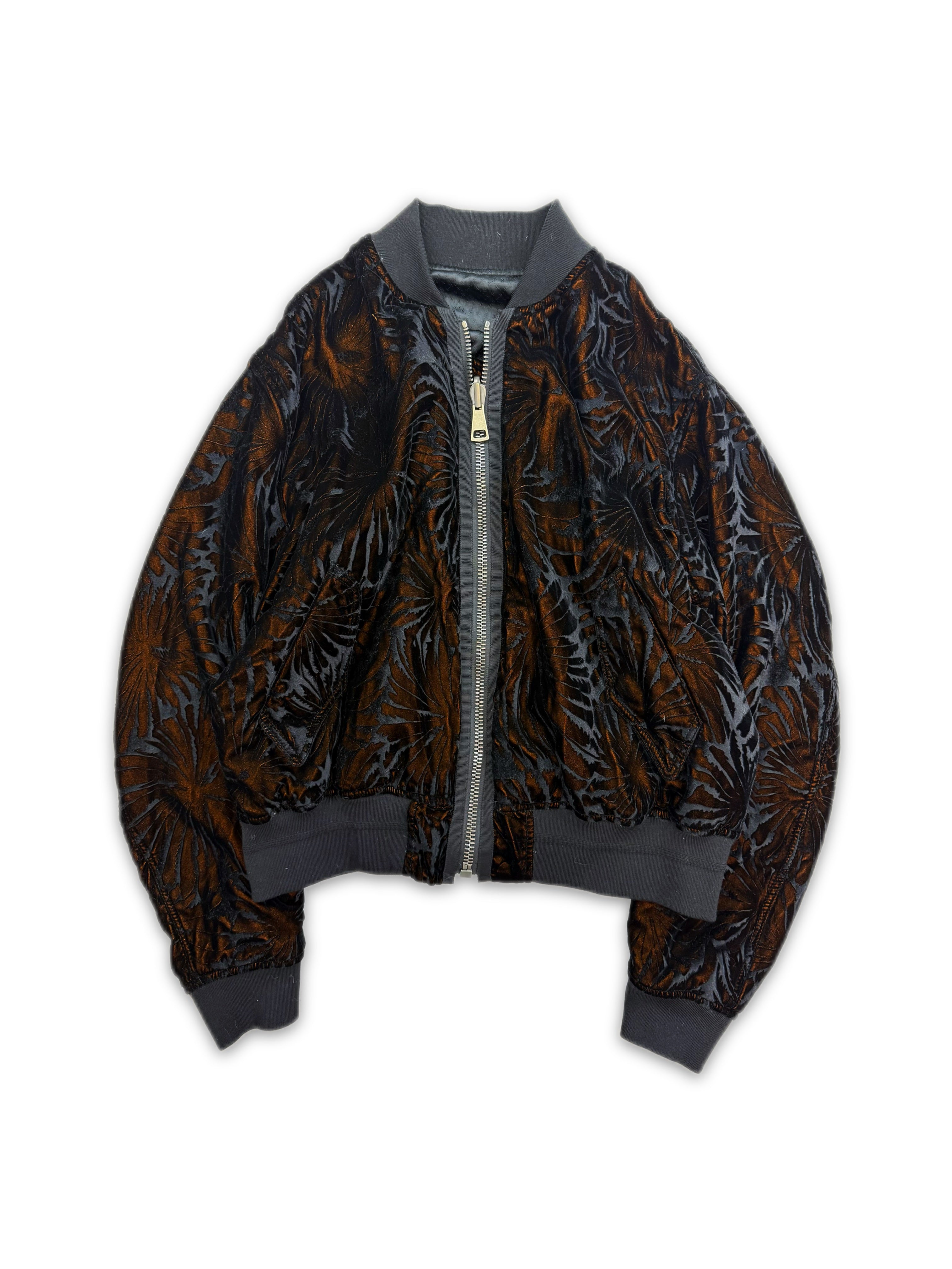 AW18 Haider Ackermann Reversible Velvet Bomber Jacket