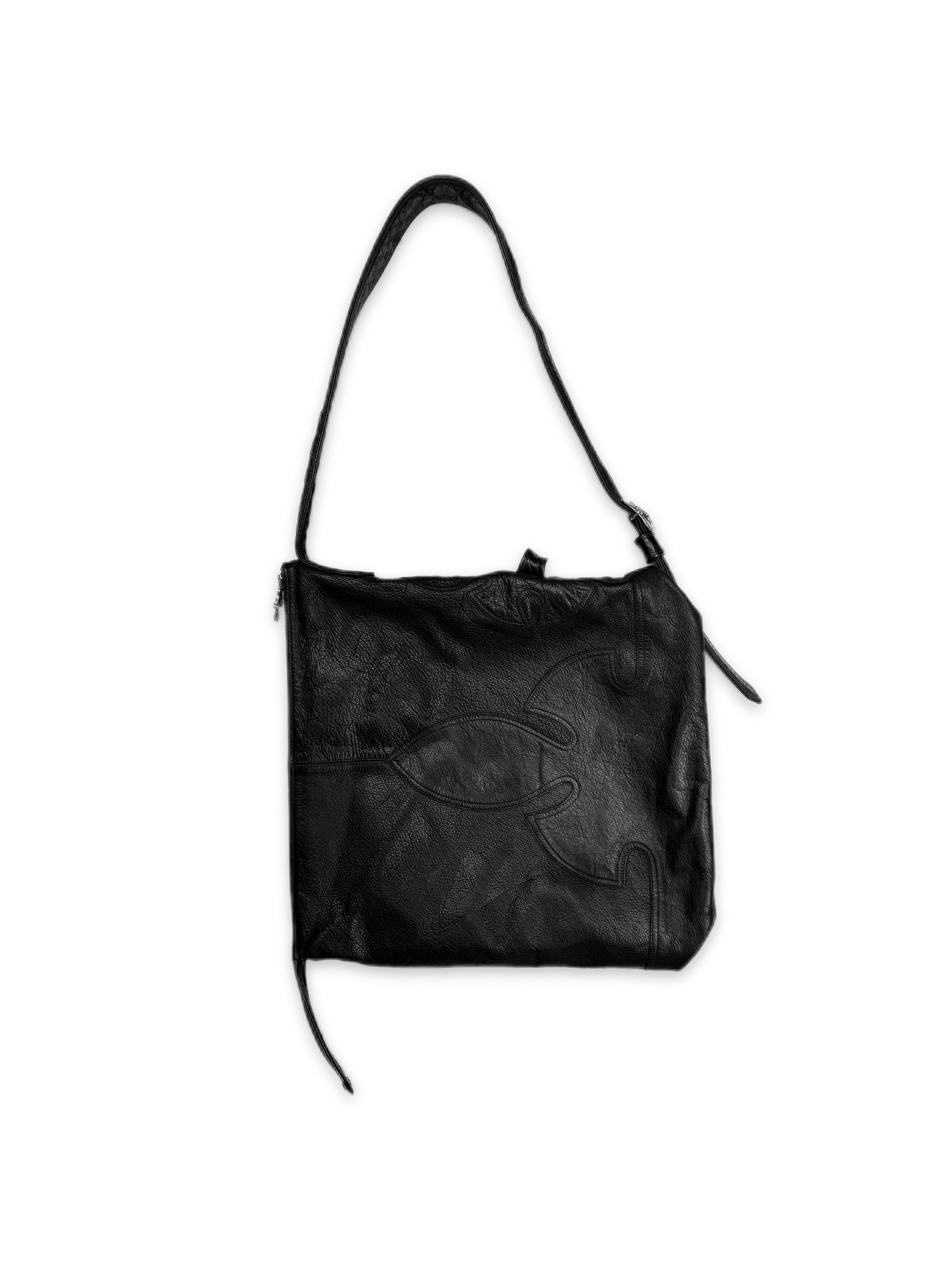 Chrome Hearts Lelo Fleur Leather Cross Body Gunslinger Bag