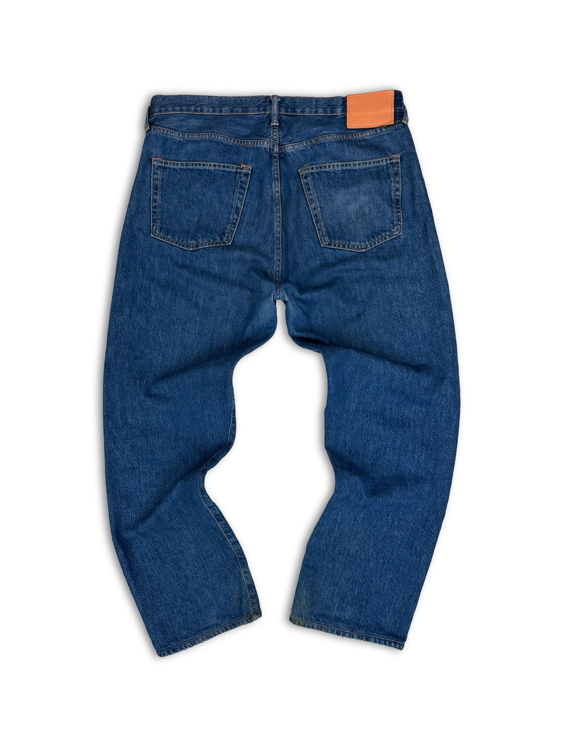 Acne Studios Light Wash Wide Cut Baggy Denim