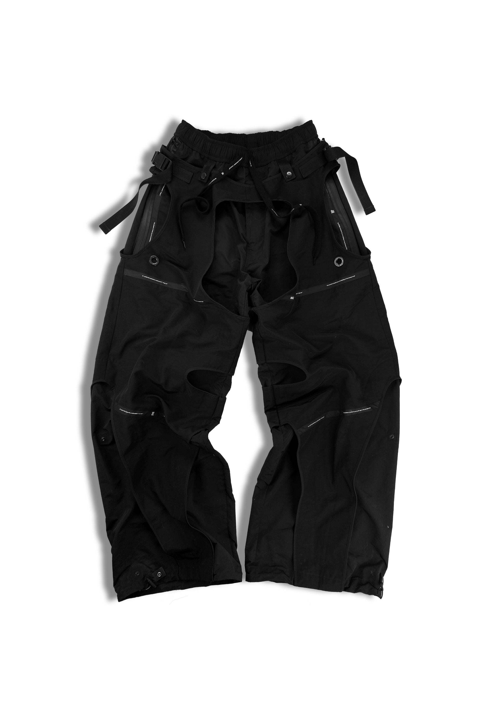FW22 NILøS ‘800PAM1’ Cut Out Ballon Oversized Nylon Pants