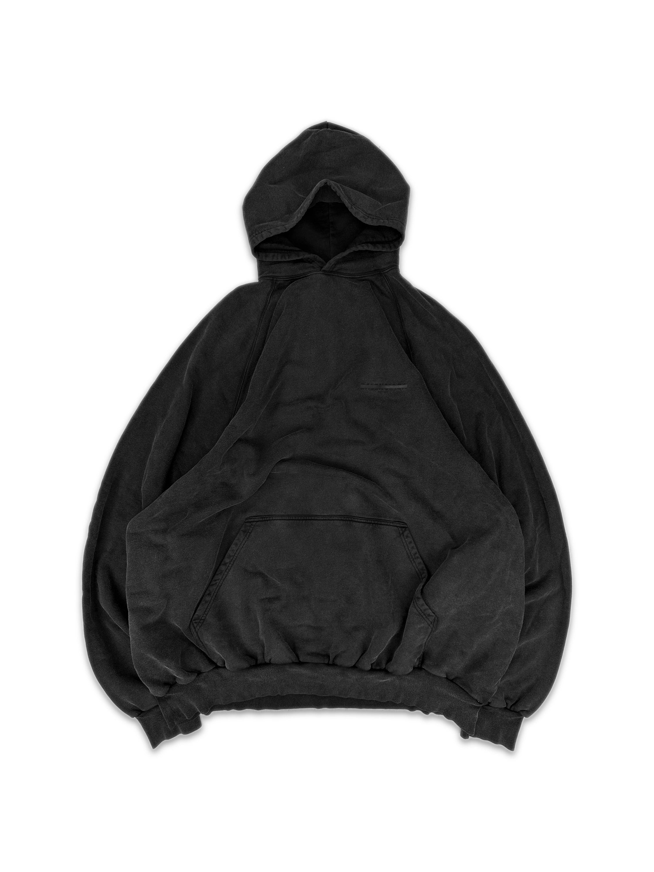 AW22 Balenciaga ‘Strike Logo’ 1917 Wash Grey Hoodie