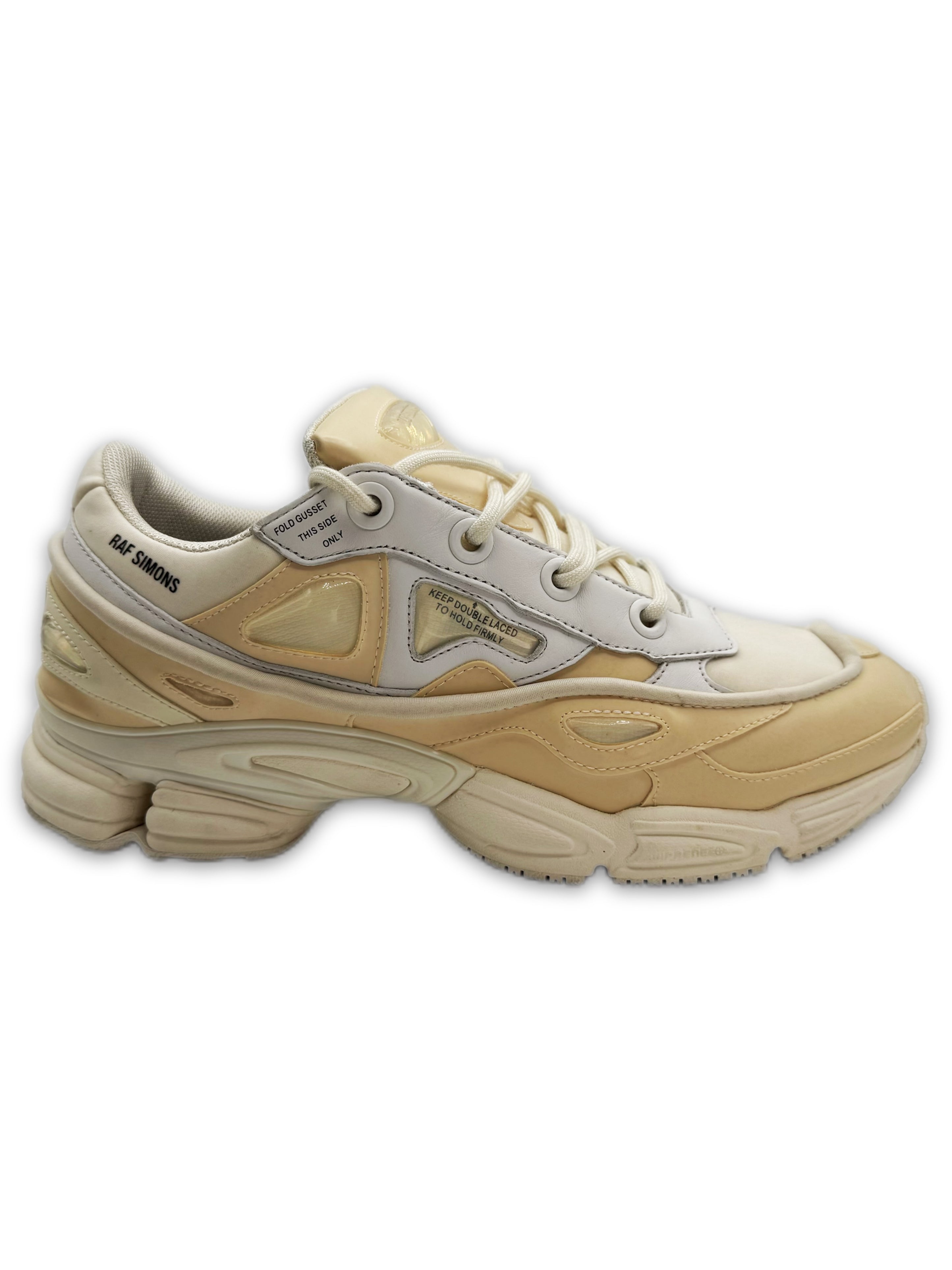 Raf Simons Bunny Cream Ozweego Low-top Sneakers